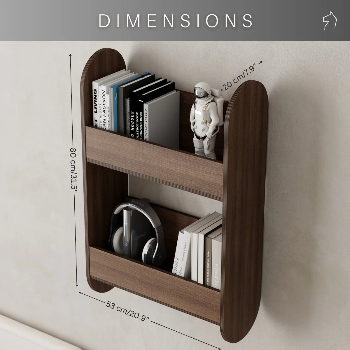 Kids' Wall Bookshelf, Large – view 3