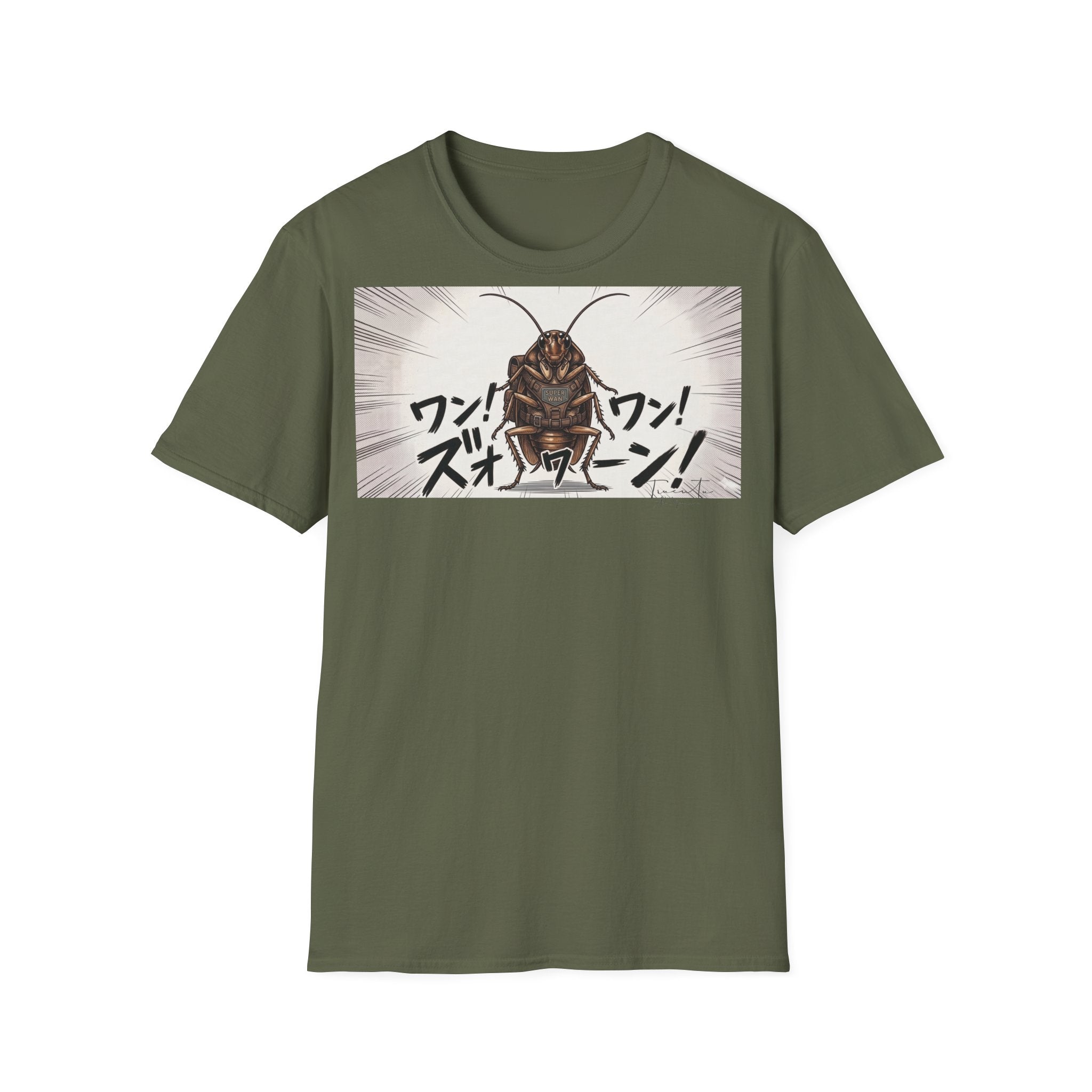 TRUCUTU Manga Cockroach Softstyle T-Shirt – Japanese Anime Streetwear
