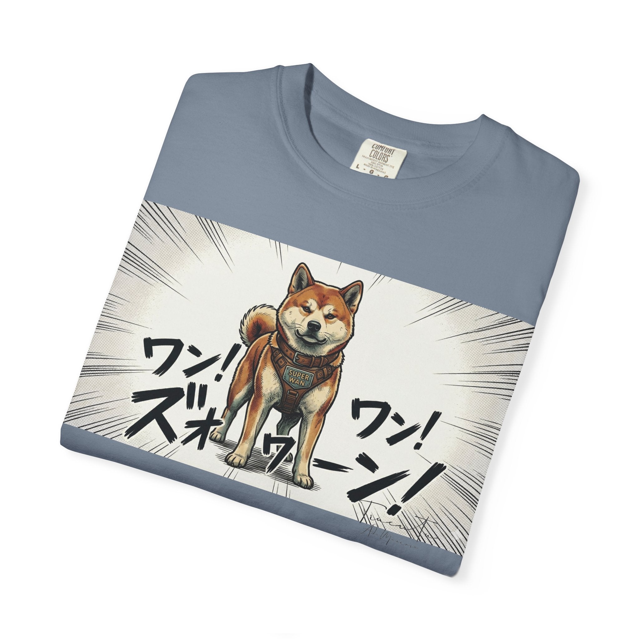 Hachikō Manga Garment-Dyed T-Shirt – Timeless Loyalty in Style 🐾