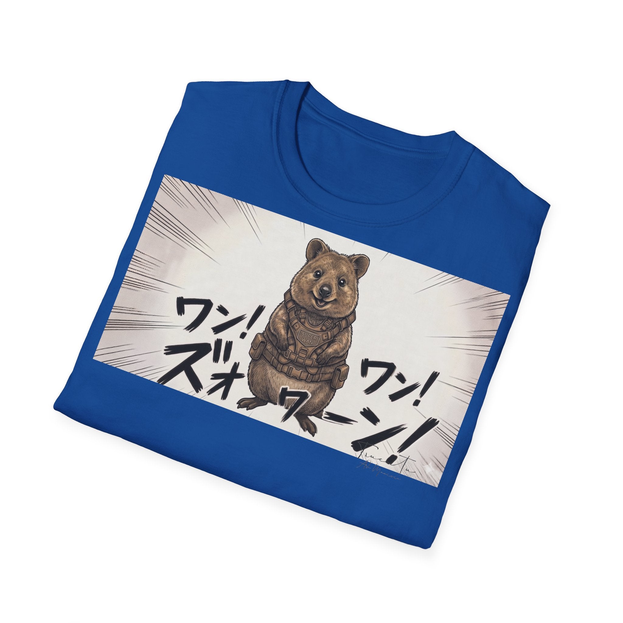 TRUCUTU Manga Quokka Softstyle T-Shirt – Japanese Anime Streetwear