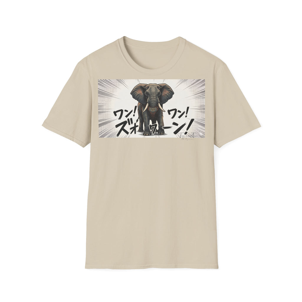 TRUCUTU Manga Elephant Softstyle T-Shirt – Japanese Anime Streetwear