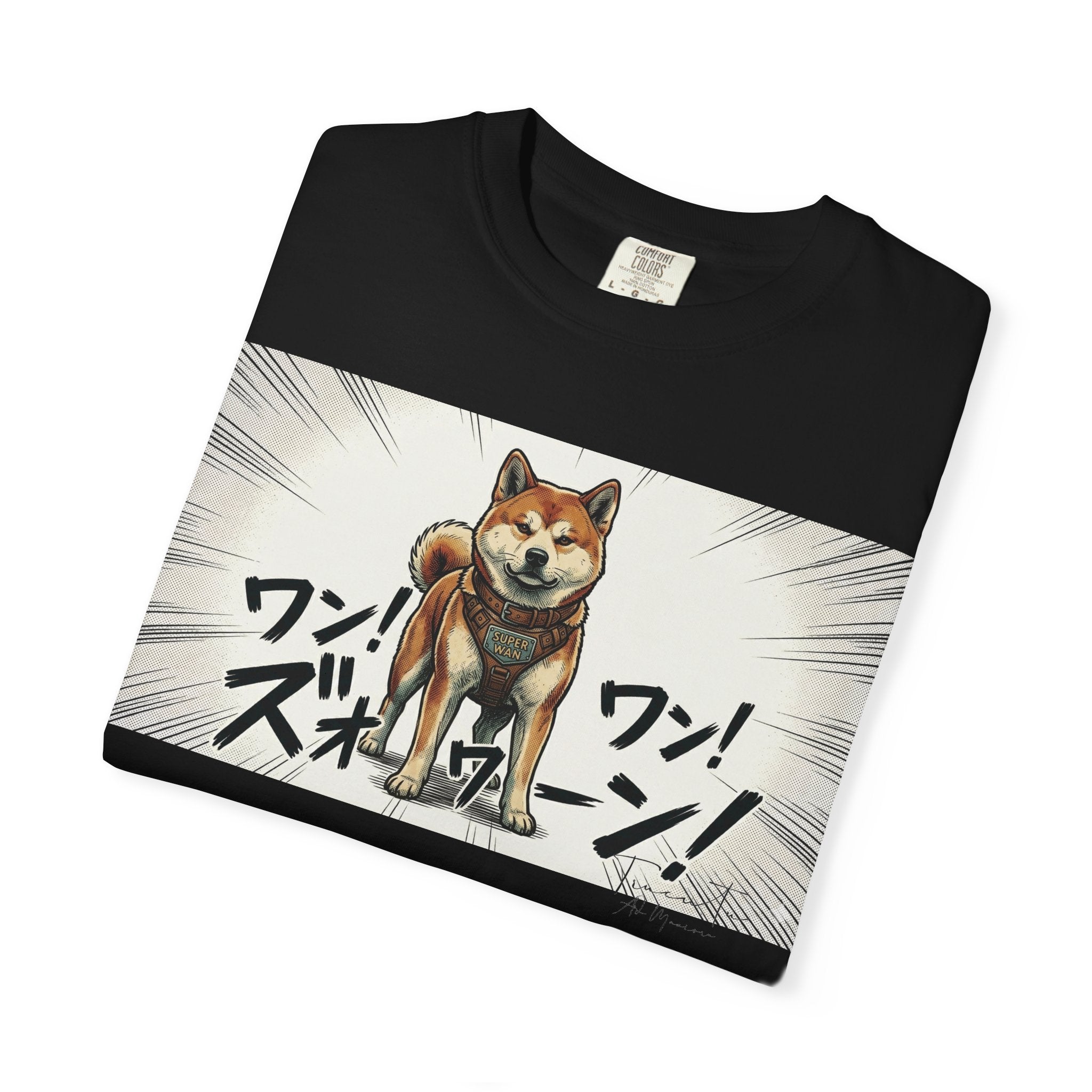 Hachikō Manga Garment-Dyed T-Shirt – Timeless Loyalty in Style 🐾