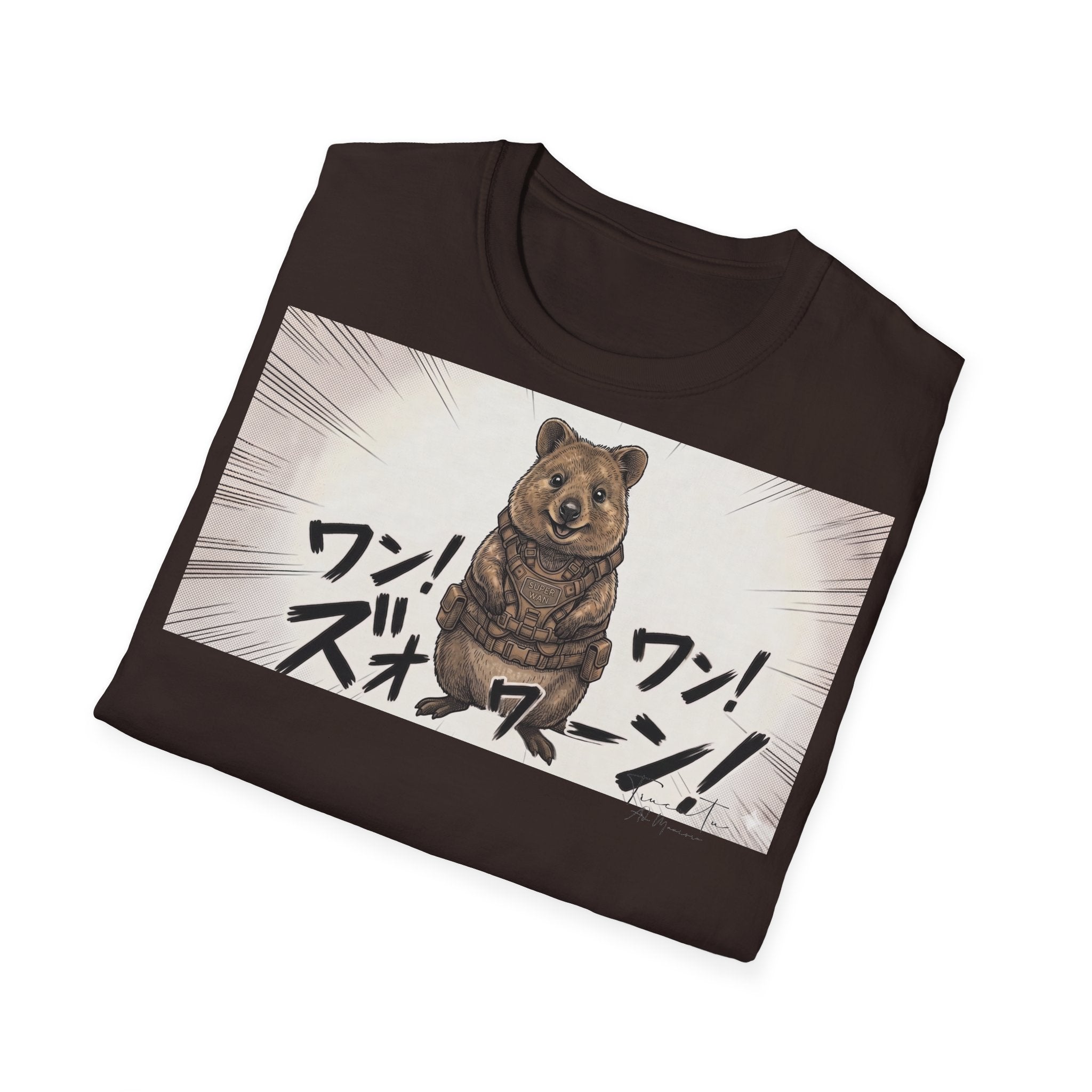 TRUCUTU Manga Quokka Softstyle T-Shirt – Japanese Anime Streetwear