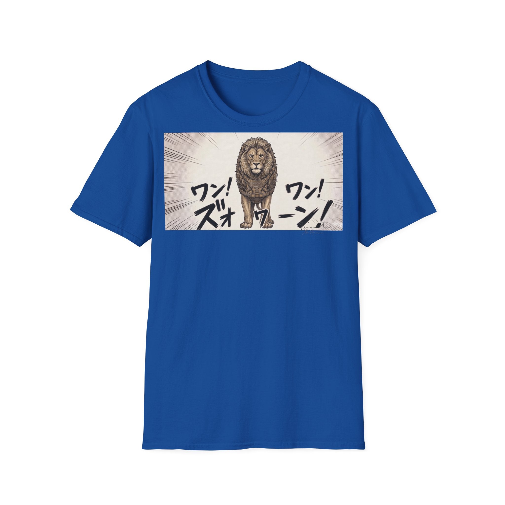 TRUCUTU Manga Lion Softstyle T-Shirt – Japanese Anime Streetwear