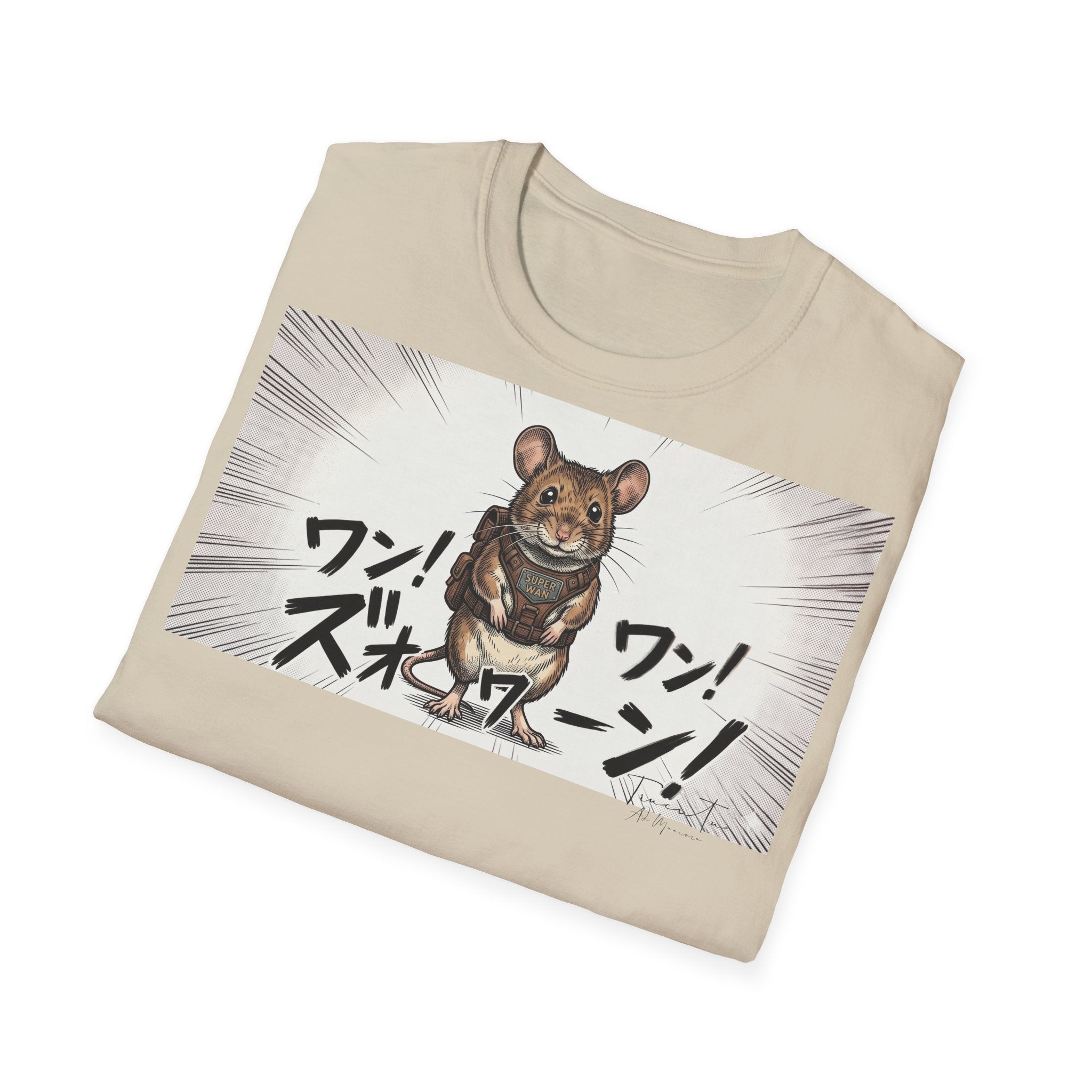 TRUCUTU Manga Mouse Softstyle T-Shirt – Japanese Anime Streetwear