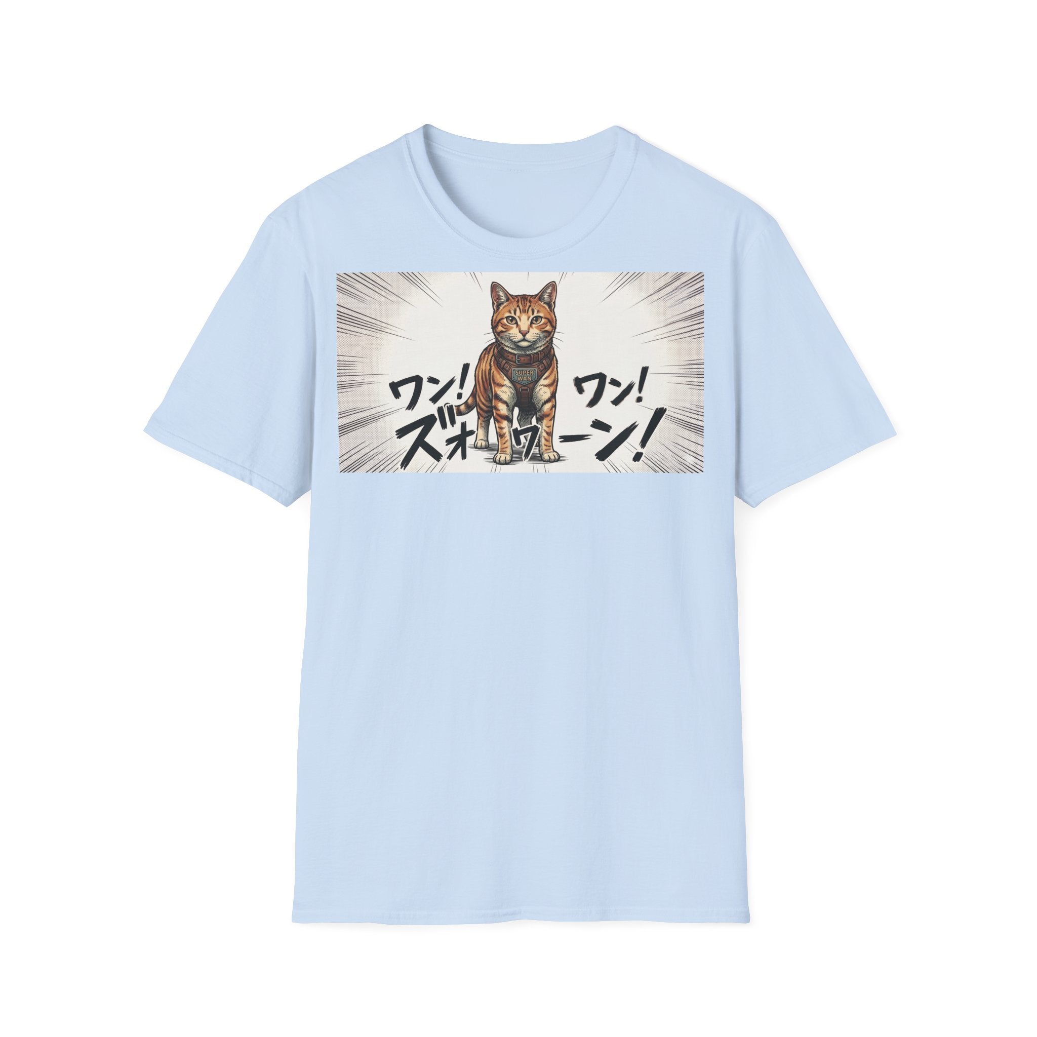 TRUCUTU Manga Cat Softstyle T-Shirt – Japanese Anime Streetwear
