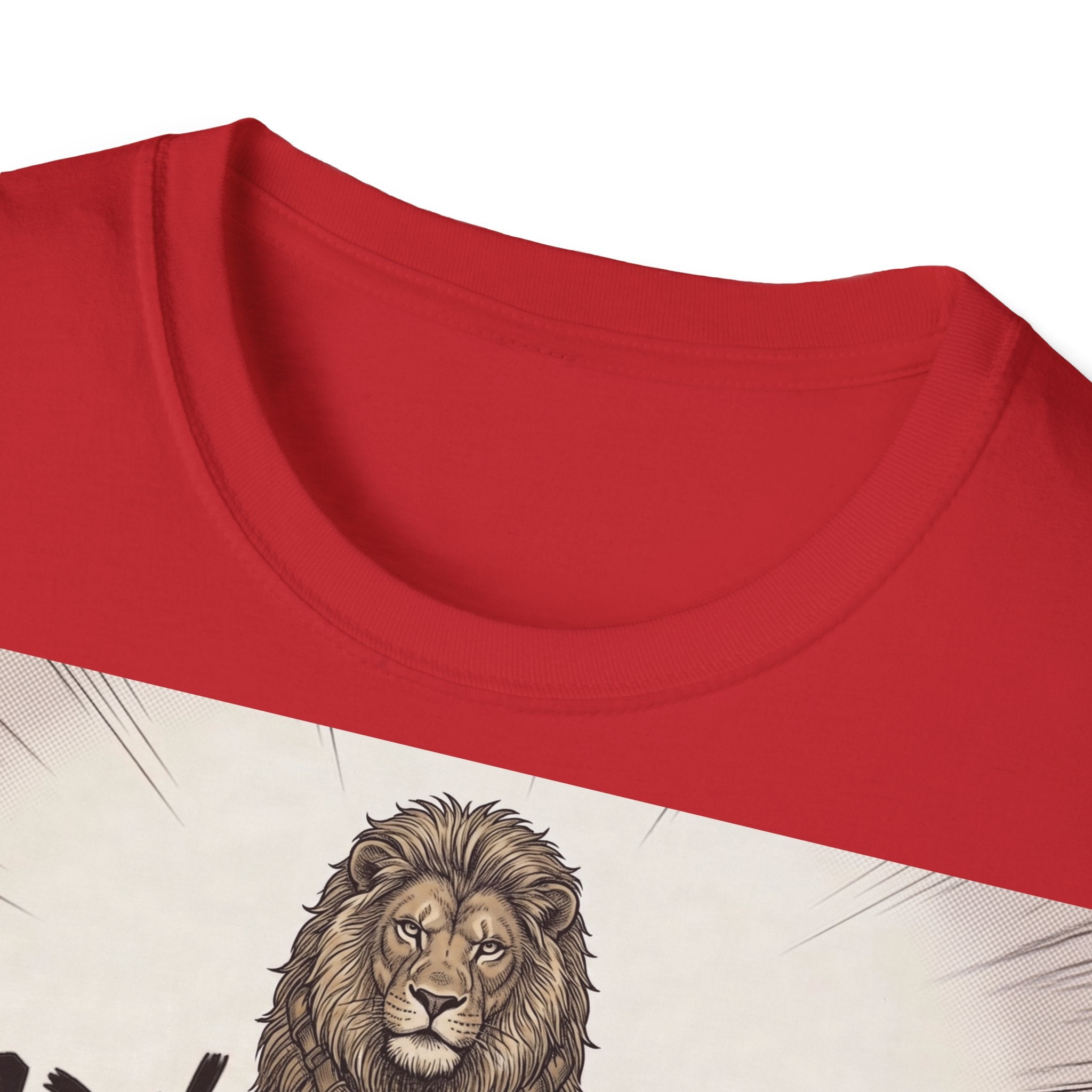 TRUCUTU Manga Lion Softstyle T-Shirt – Japanese Anime Streetwear