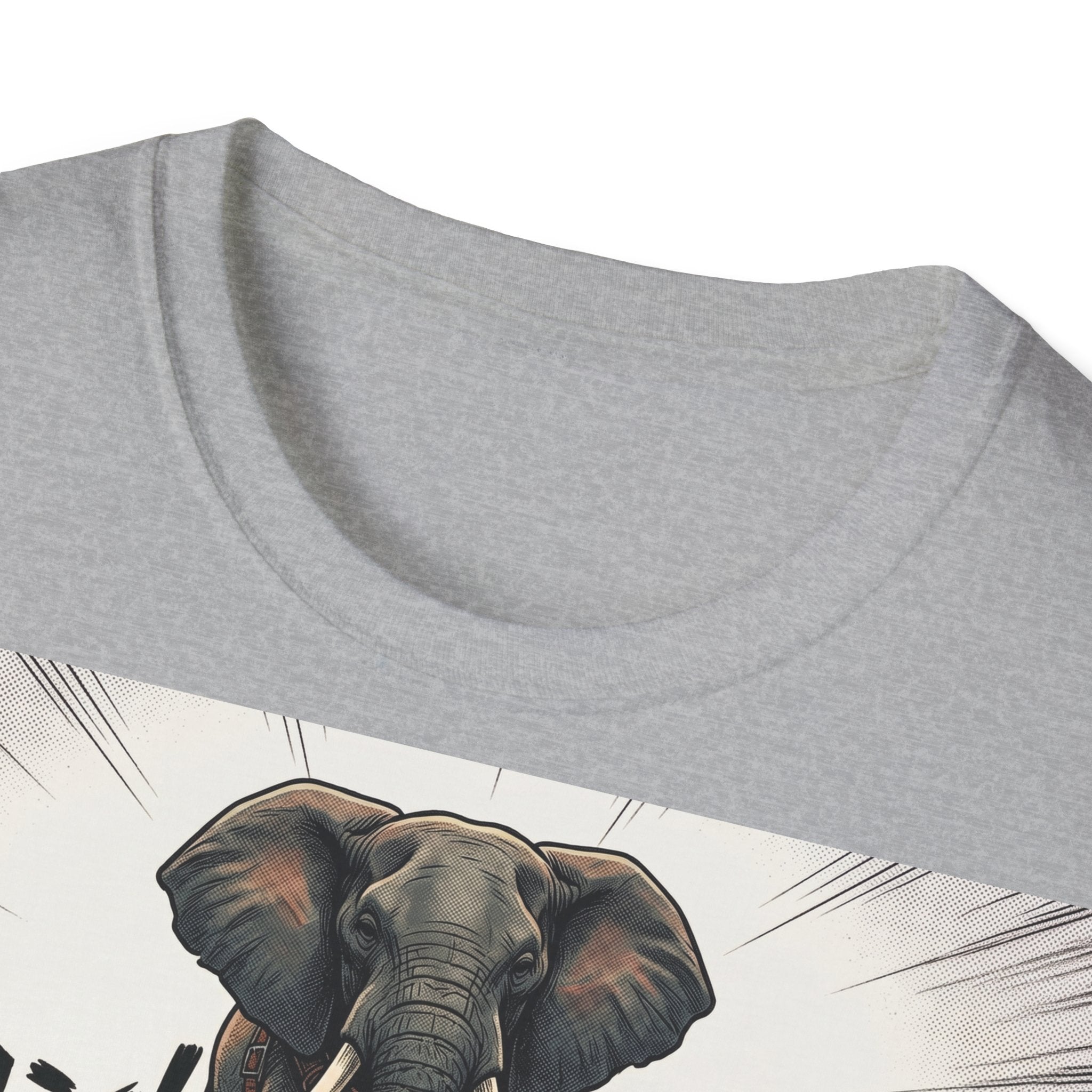TRUCUTU Manga Elephant Softstyle T-Shirt – Japanese Anime Streetwear