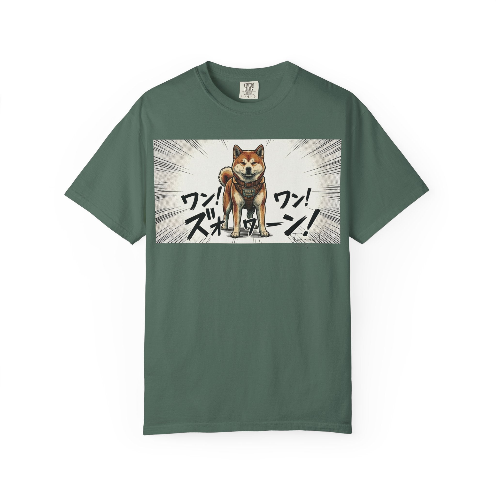 Hachikō Manga Garment-Dyed T-Shirt – Timeless Loyalty in Style 🐾