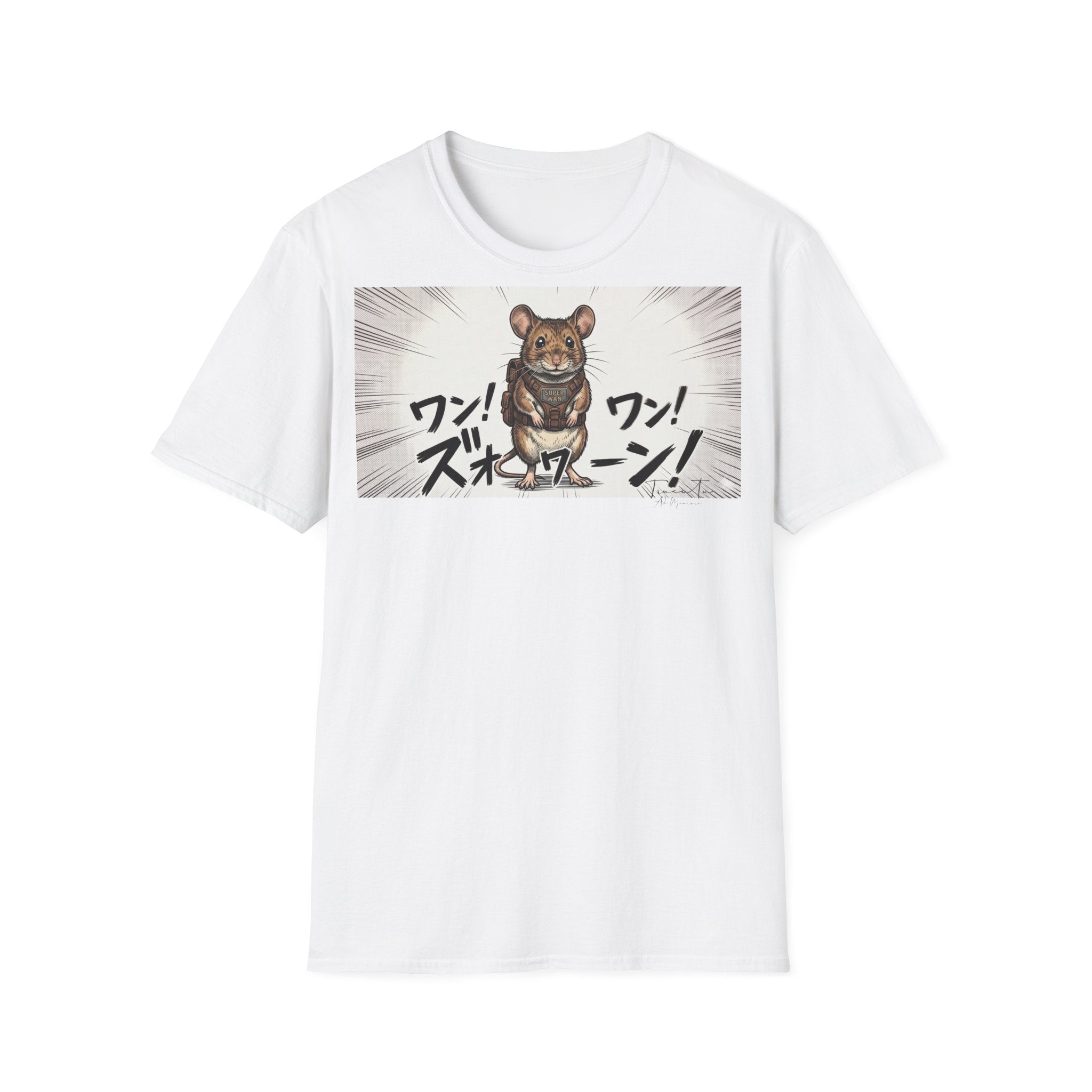 TRUCUTU Manga Mouse Softstyle T-Shirt – Japanese Anime Streetwear