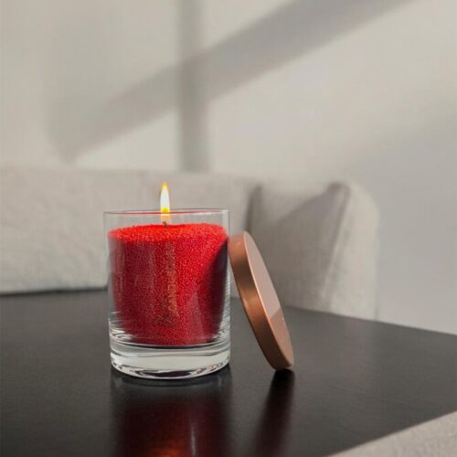 Unscented Powder Candle in Glass, Red, 160 g – TrucuTu