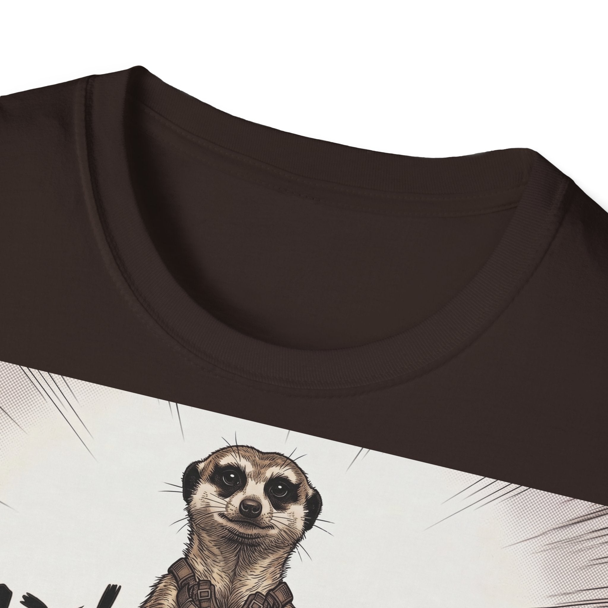 TRUCUTU Manga Meerkat Softstyle T-Shirt – Japanese Anime Streetwear