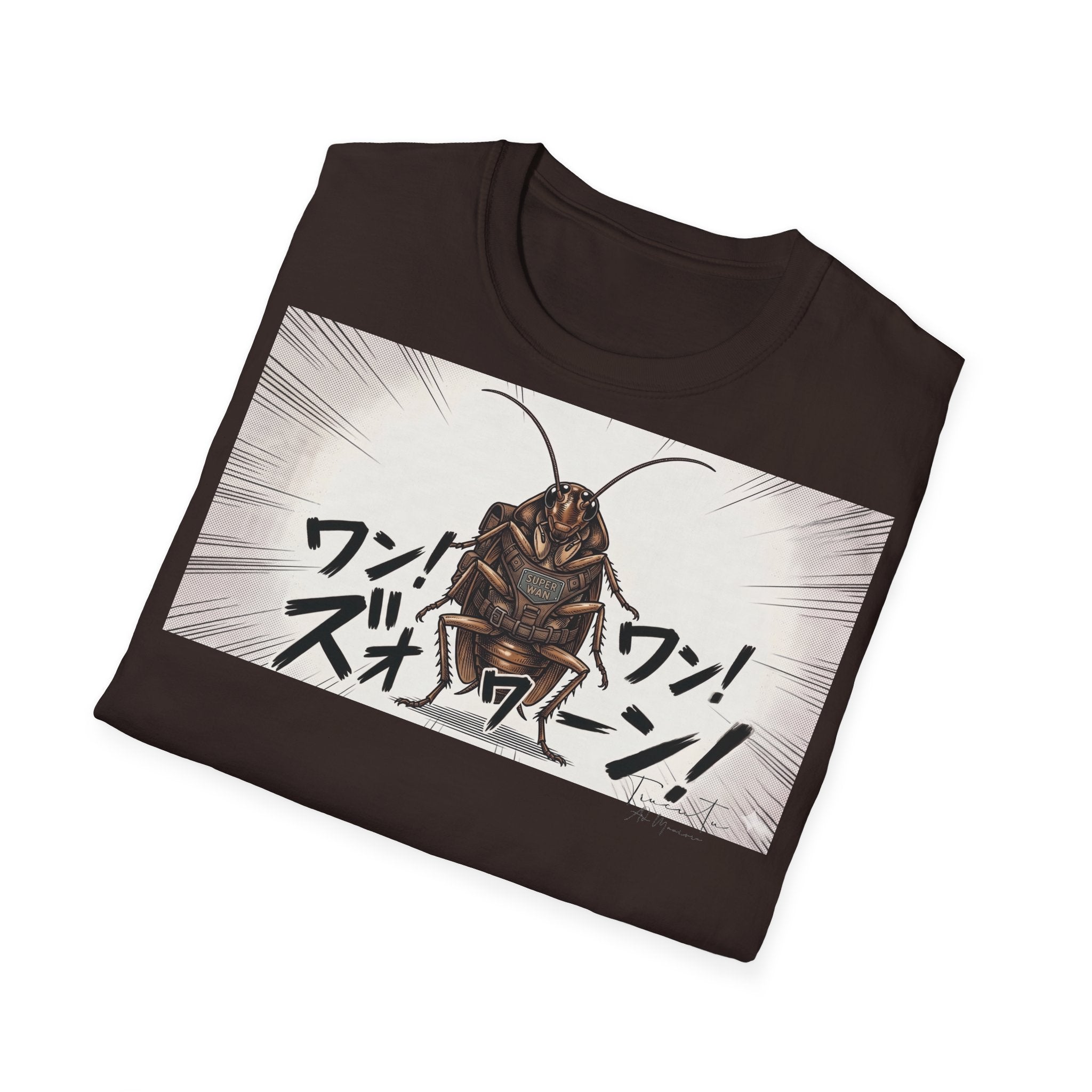 TRUCUTU Manga Cockroach Softstyle T-Shirt – Japanese Anime Streetwear