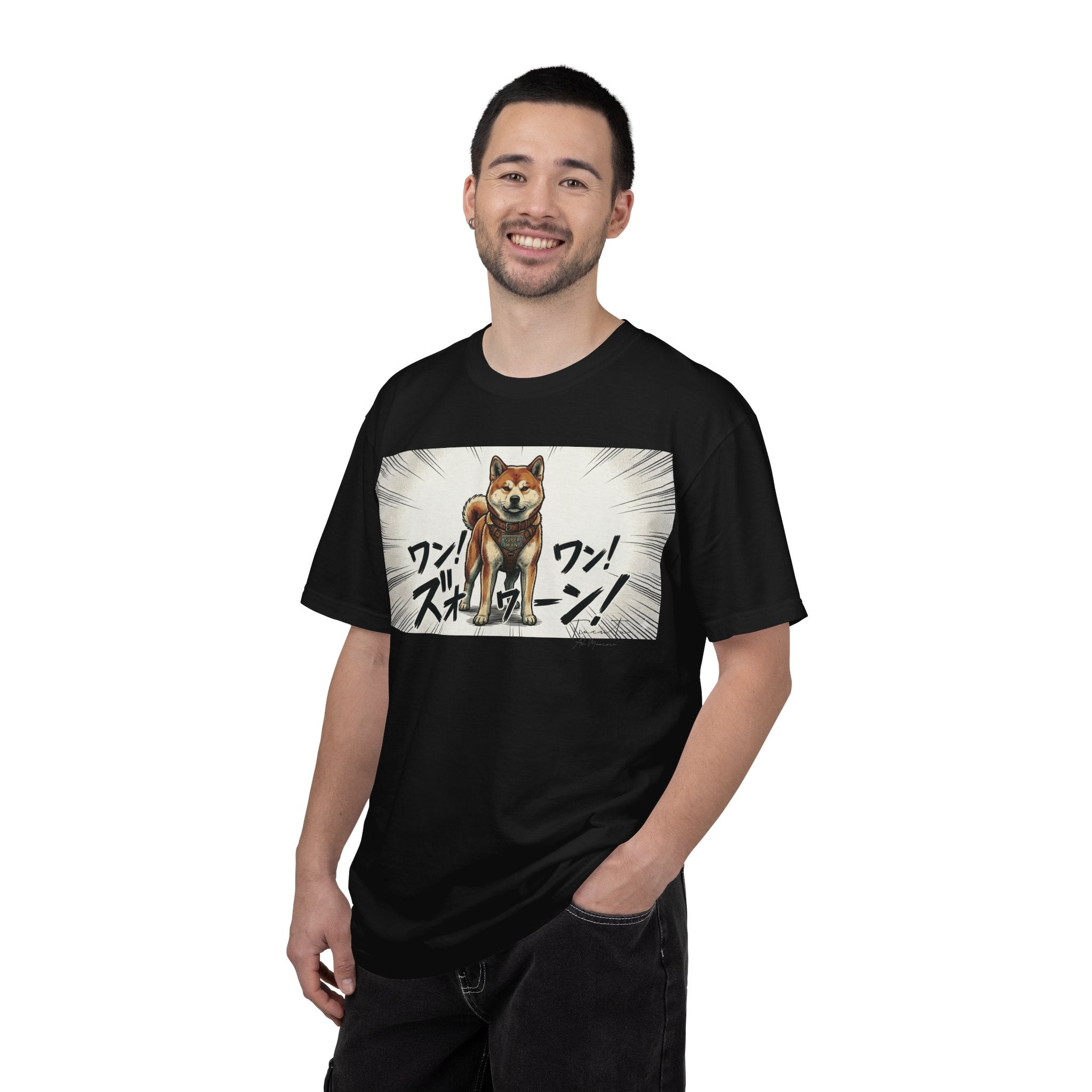 Hachikō Manga Garment-Dyed T-Shirt – Timeless Loyalty in Style 🐾