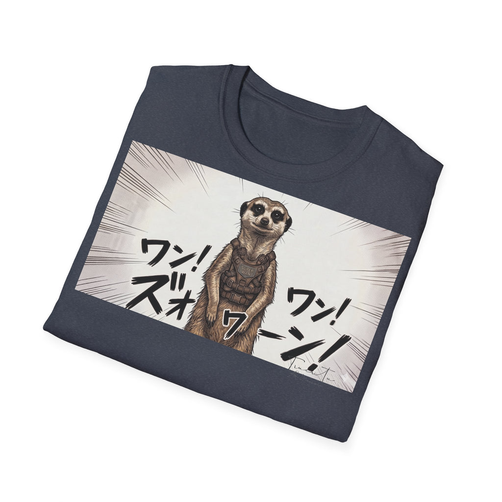 TRUCUTU Manga Meerkat Softstyle T-Shirt – Japanese Anime Streetwear
