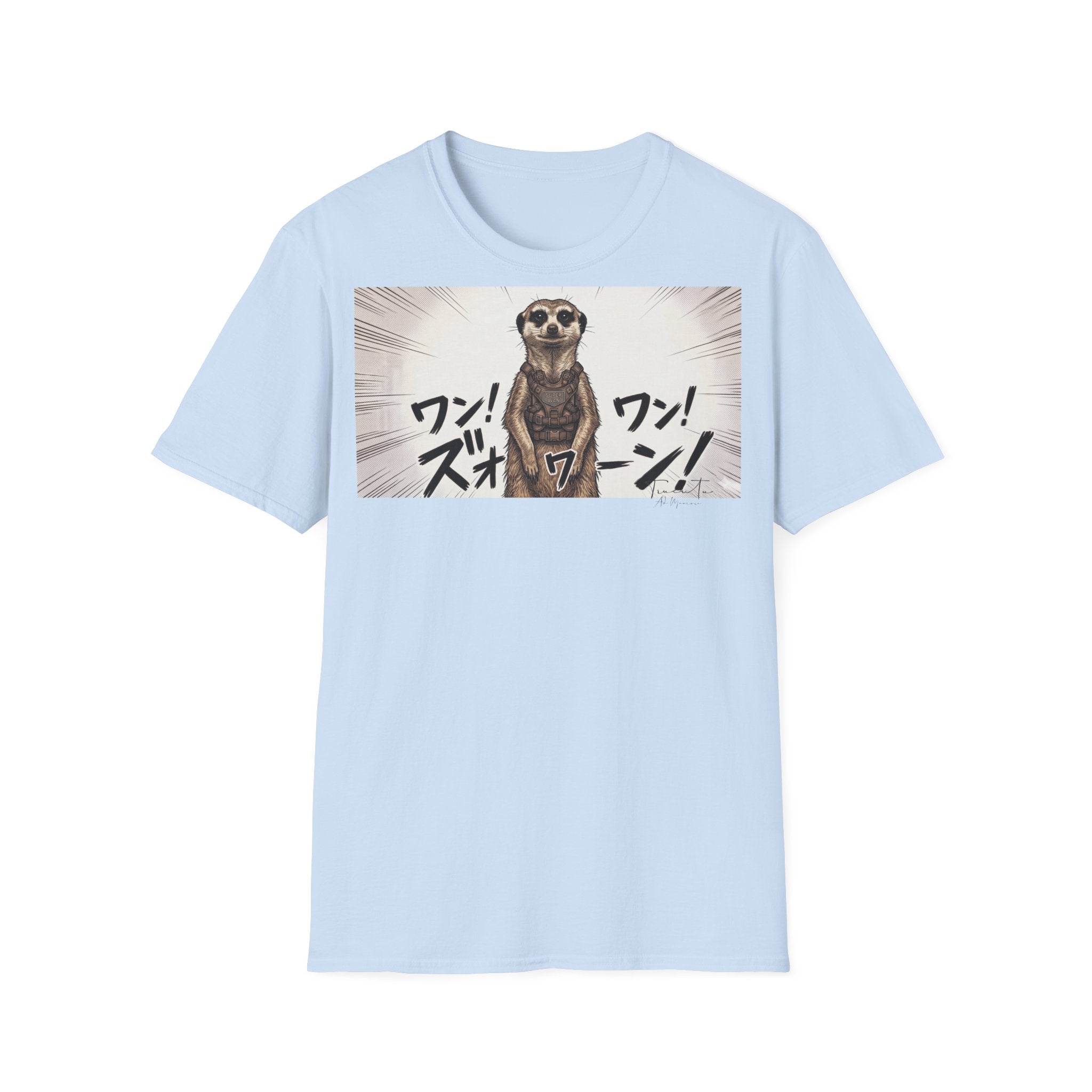 TRUCUTU Manga Meerkat Softstyle T-Shirt – Japanese Anime Streetwear