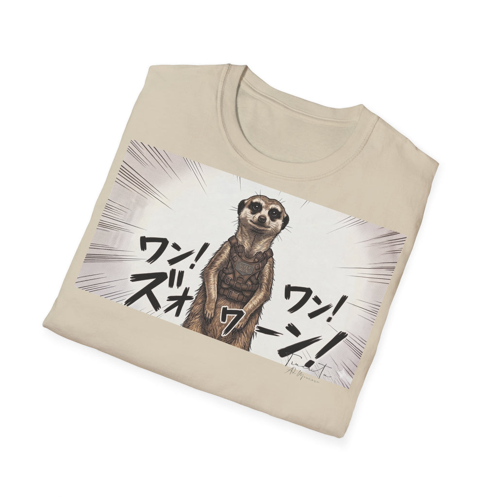 TRUCUTU Manga Meerkat Softstyle T-Shirt – Japanese Anime Streetwear