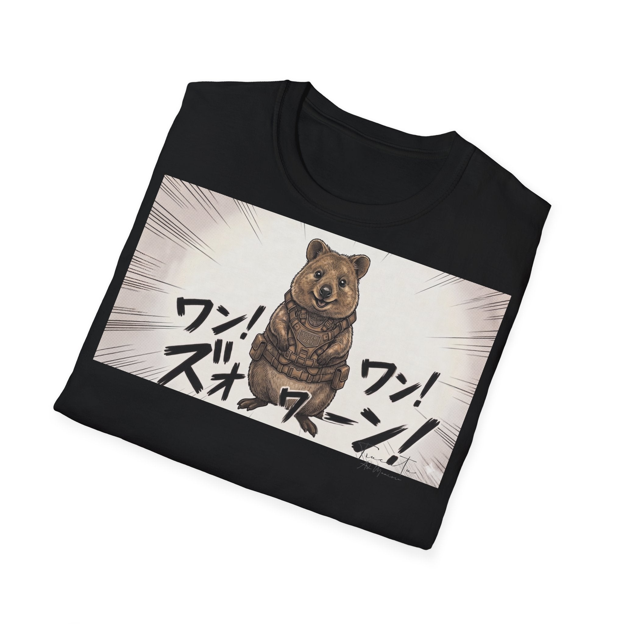 TRUCUTU Manga Quokka Softstyle T-Shirt – Japanese Anime Streetwear