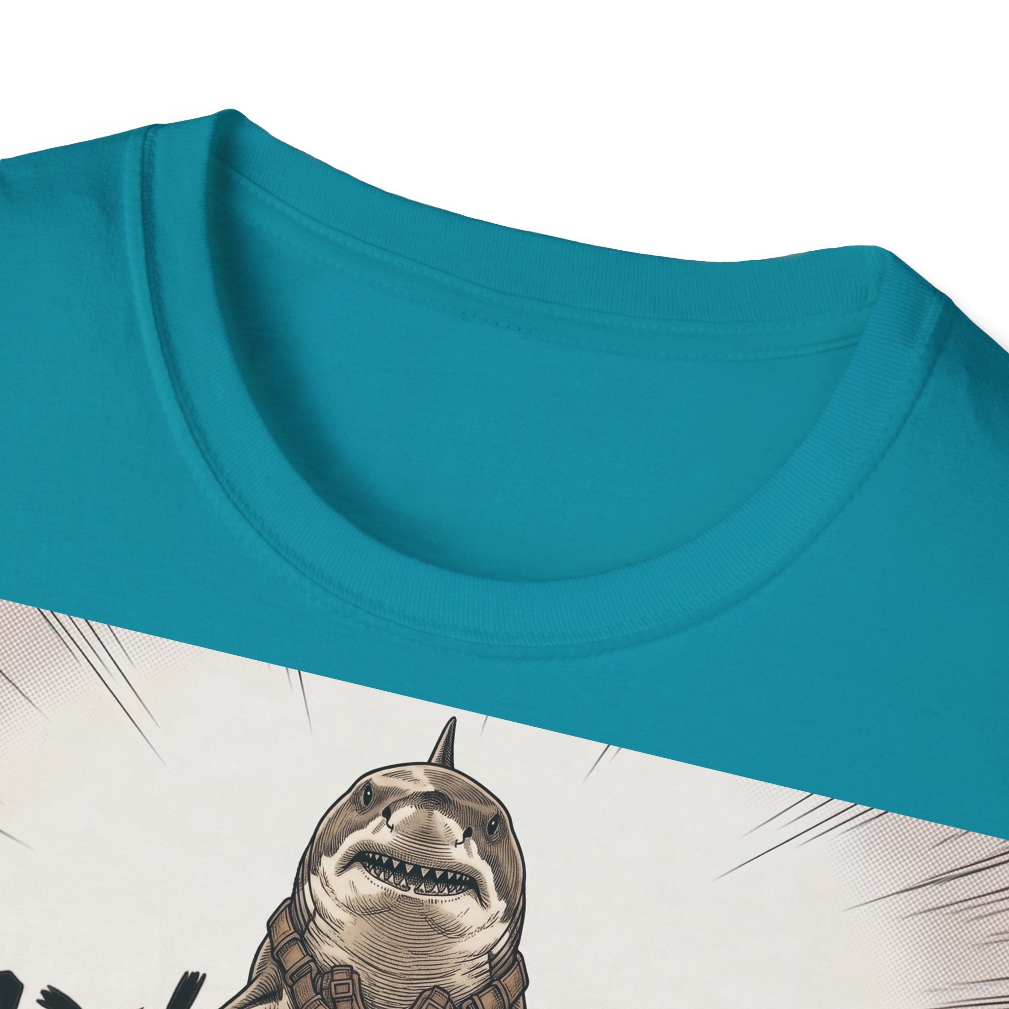TRUCUTU Manga Shark Softstyle T-Shirt – Japanese Anime Streetwear