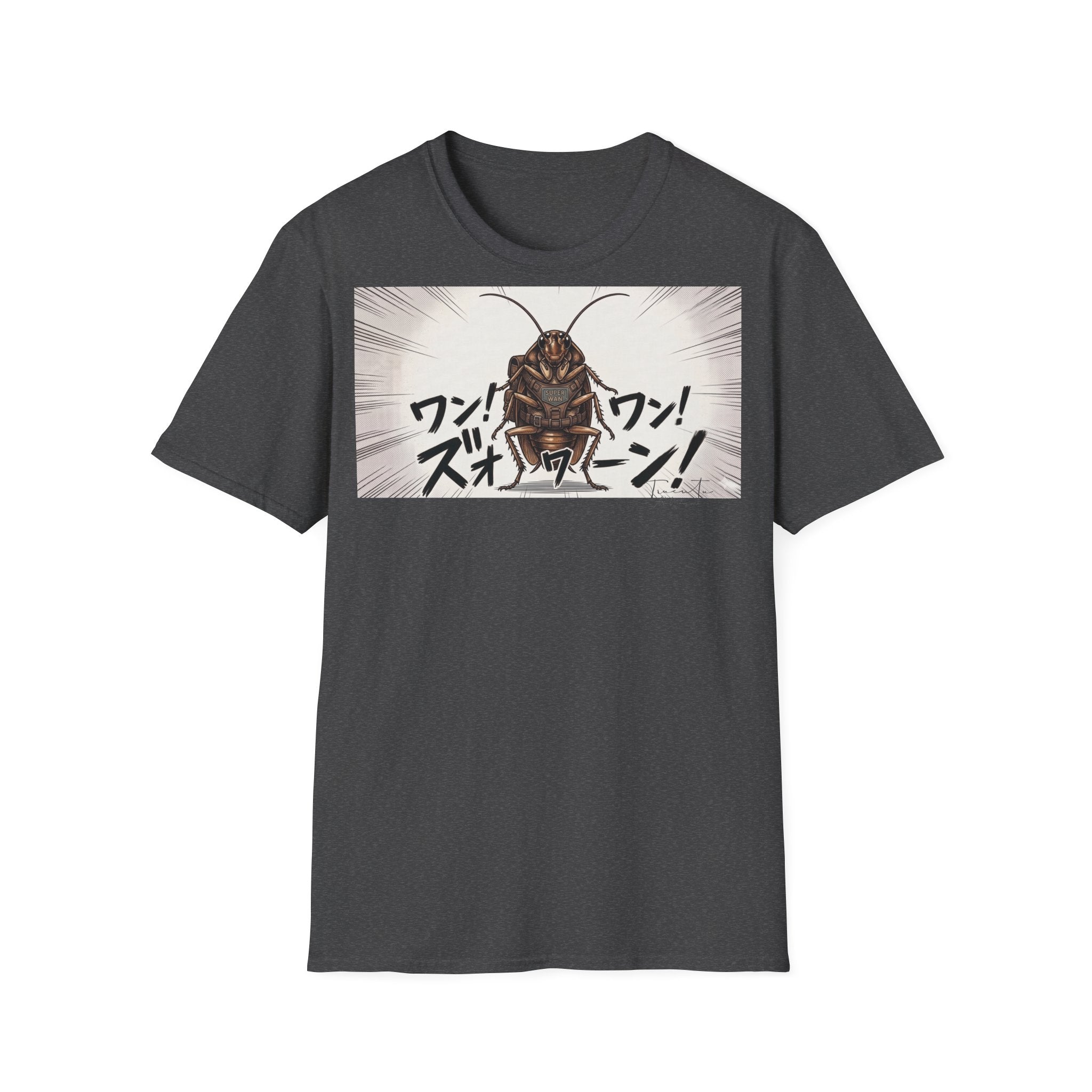 TRUCUTU Manga Cockroach Softstyle T-Shirt – Japanese Anime Streetwear