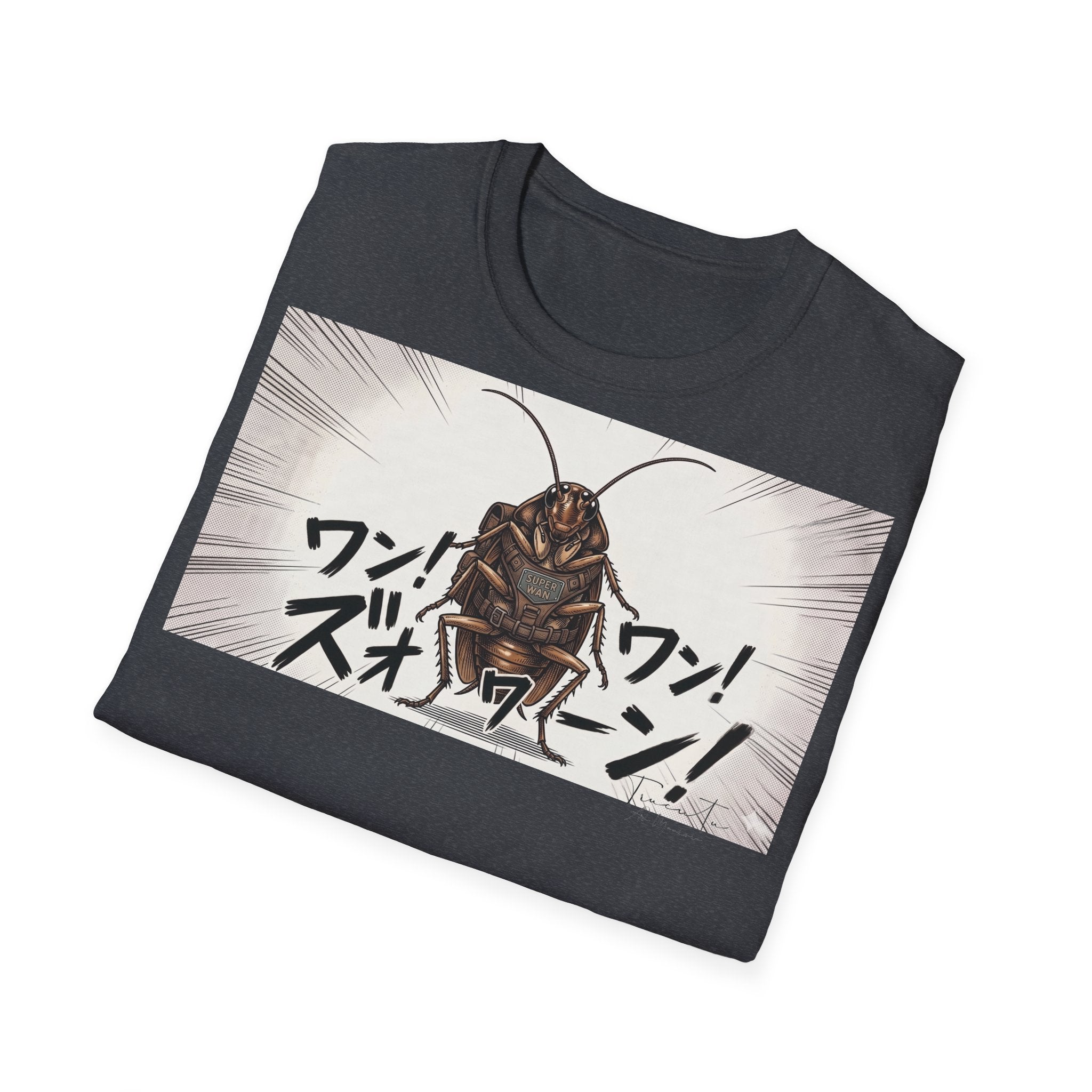 TRUCUTU Manga Cockroach Softstyle T-Shirt – Japanese Anime Streetwear