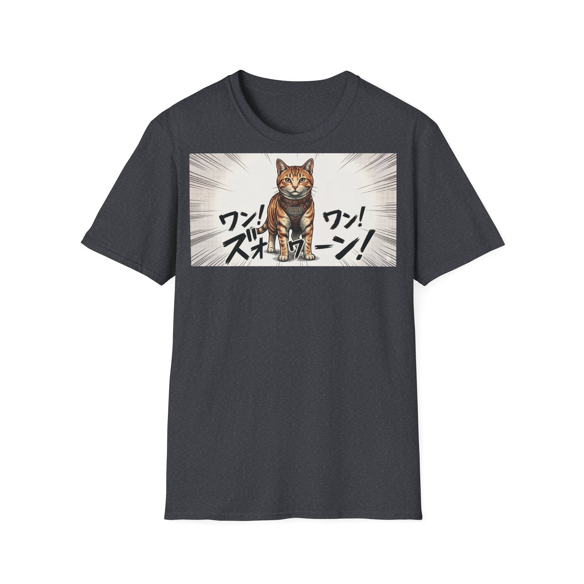 TRUCUTU Manga Cat Softstyle T-Shirt – Japanese Anime Streetwear