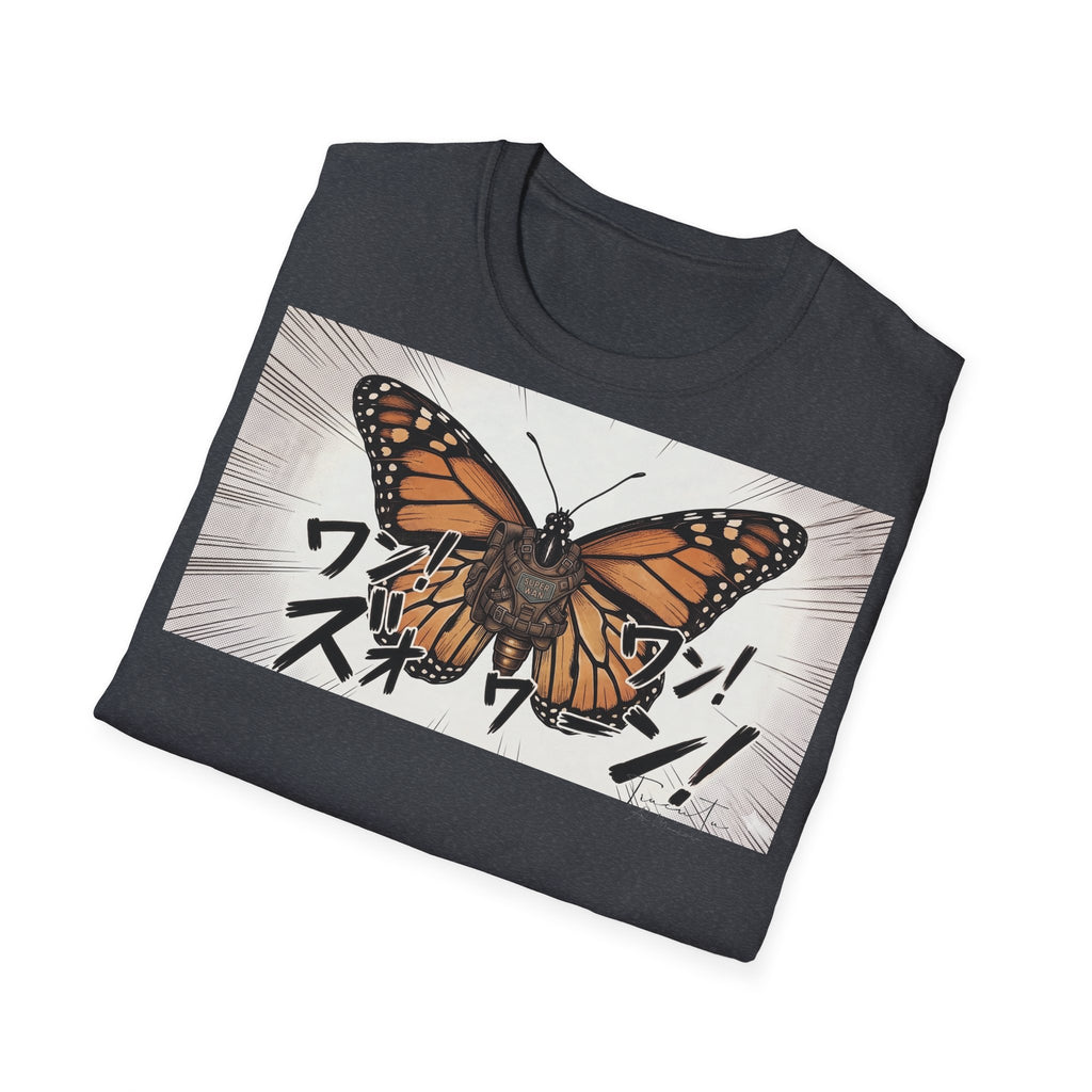 TRUCUTU Manga Butterfly Softstyle T-Shirt – Japanese Anime Streetwear