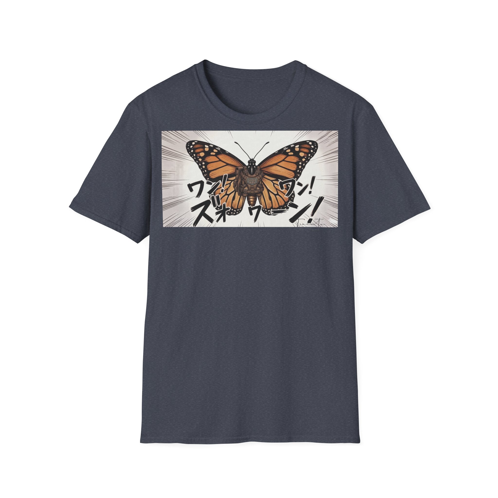 TRUCUTU Manga Butterfly Softstyle T-Shirt – Japanese Anime Streetwear