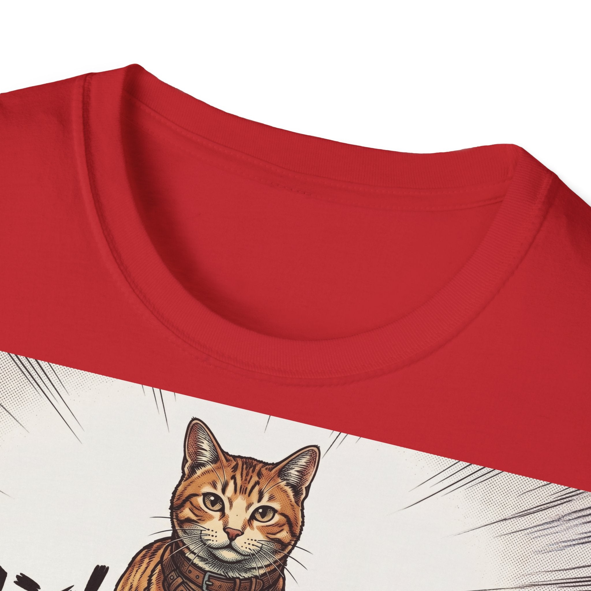 TRUCUTU Manga Cat Softstyle T-Shirt – Japanese Anime Streetwear
