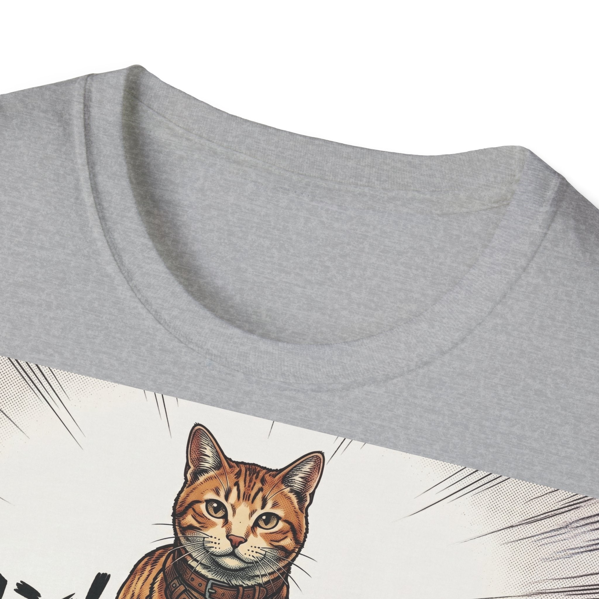 TRUCUTU Manga Cat Softstyle T-Shirt – Japanese Anime Streetwear
