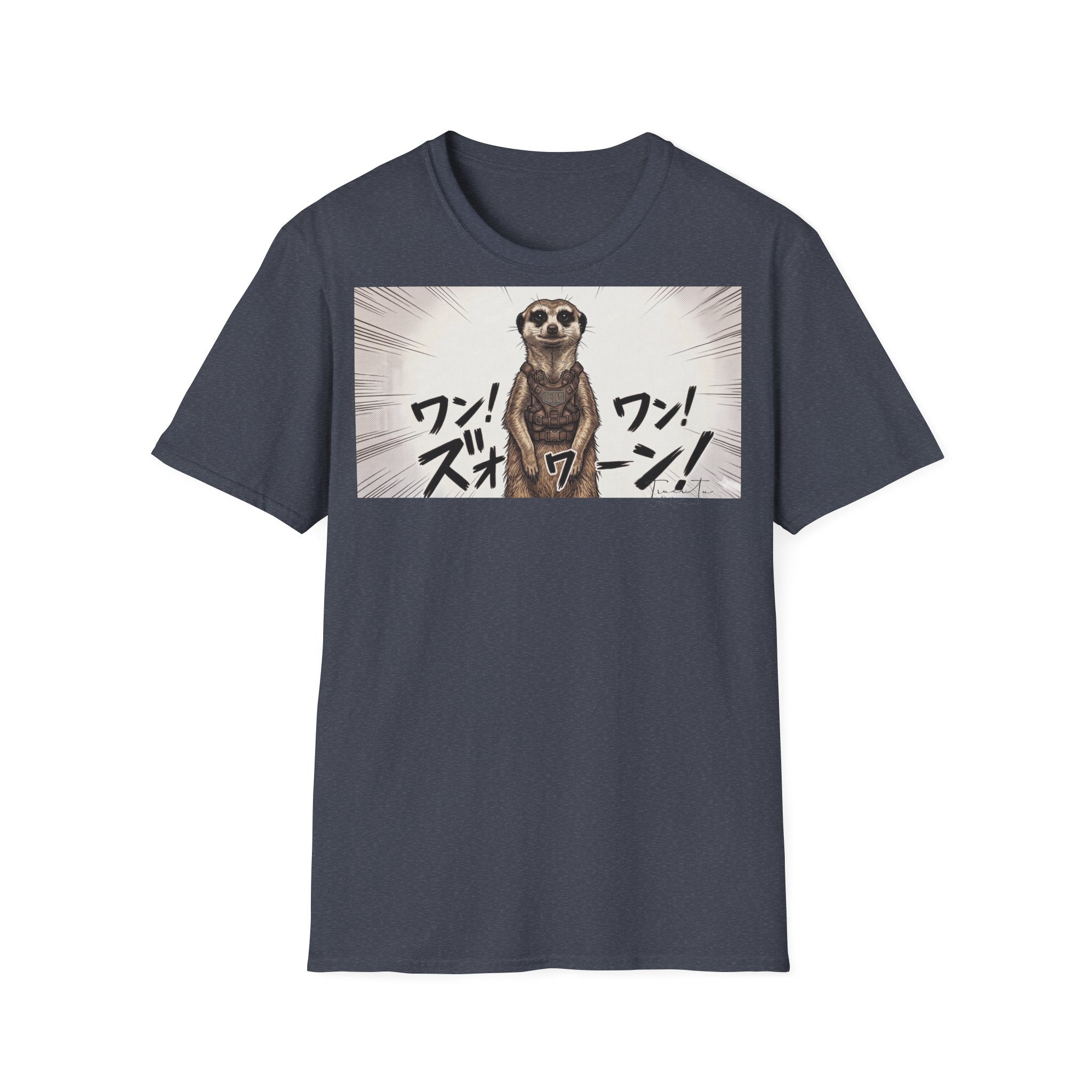 TRUCUTU Manga Meerkat Softstyle T-Shirt – Japanese Anime Streetwear