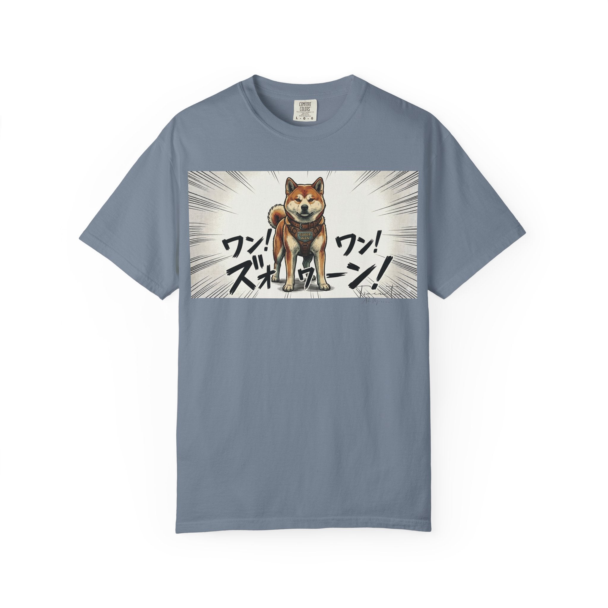 Hachikō Manga Garment-Dyed T-Shirt – Timeless Loyalty in Style 🐾