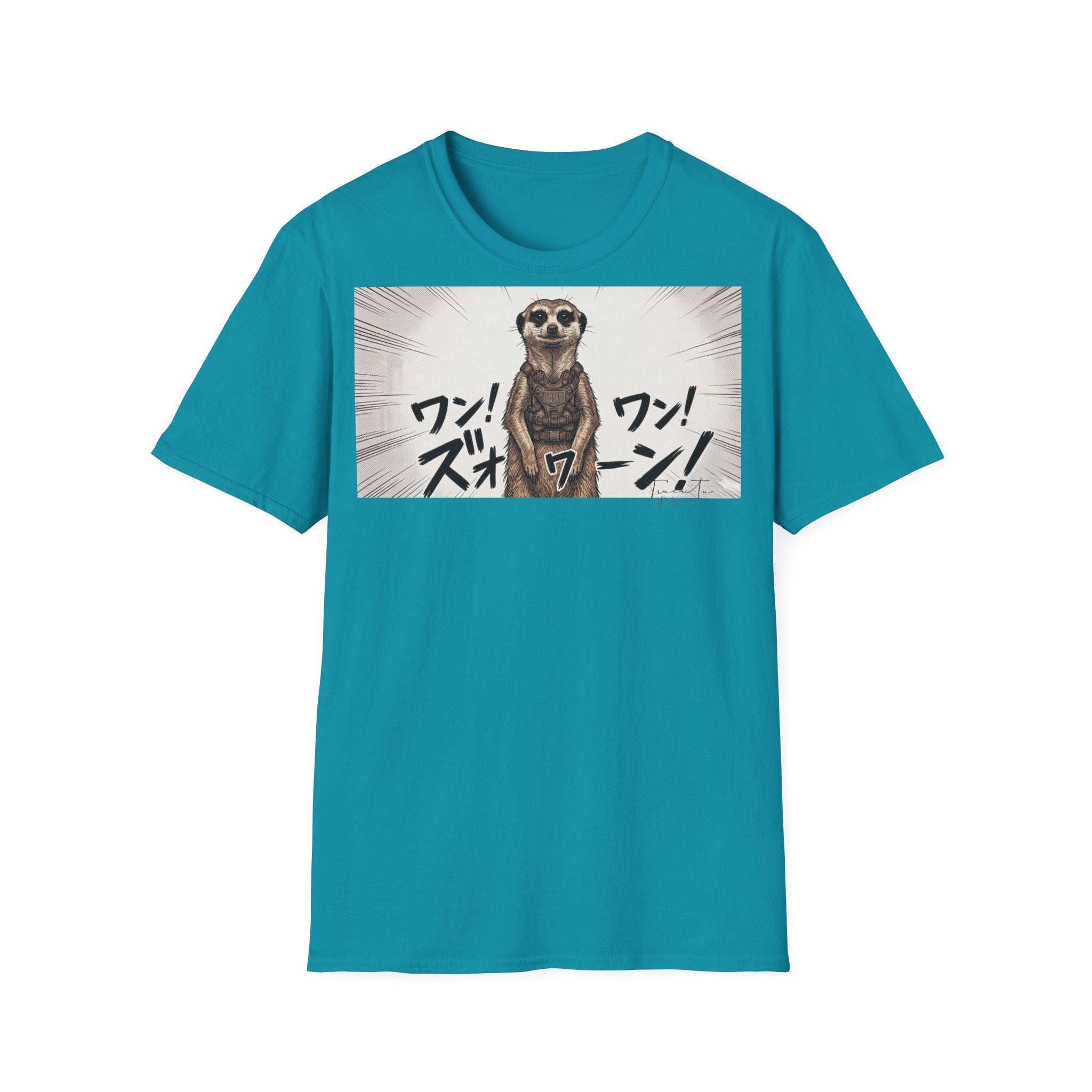 TRUCUTU Manga Meerkat Softstyle T-Shirt – Japanese Anime Streetwear