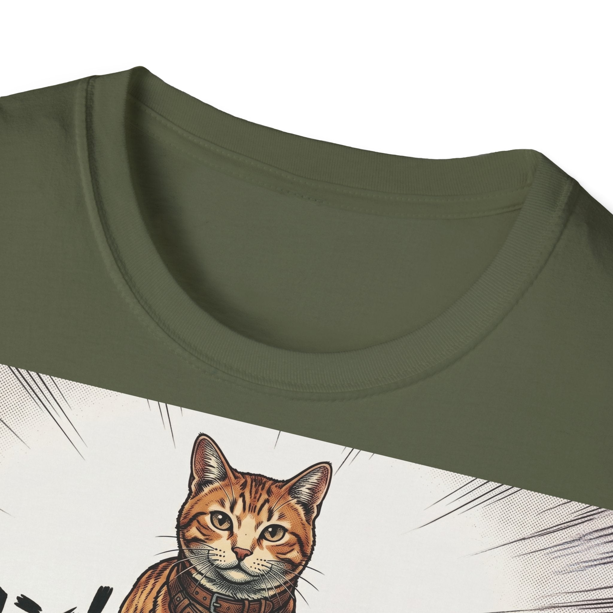 TRUCUTU Manga Cat Softstyle T-Shirt – Japanese Anime Streetwear