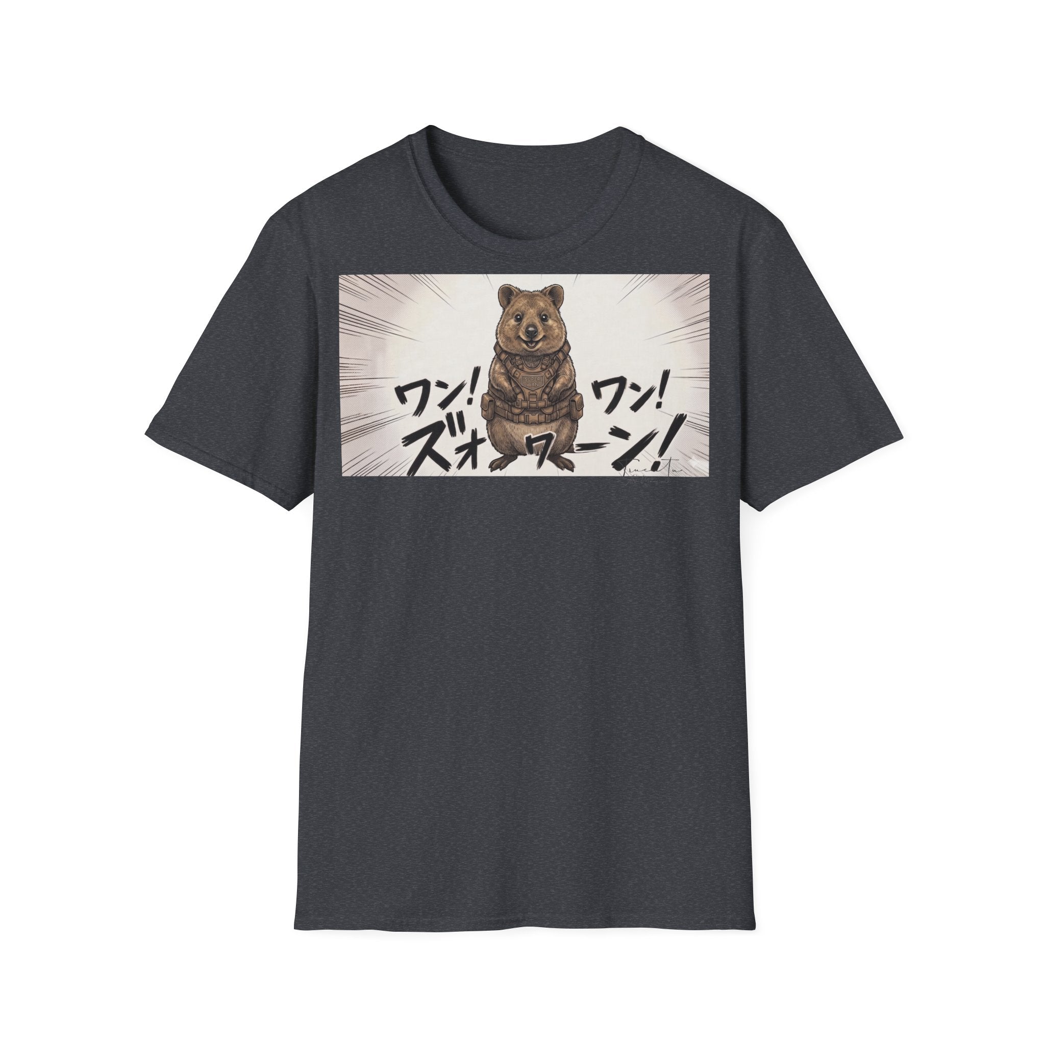 TRUCUTU Manga Quokka Softstyle T-Shirt – Japanese Anime Streetwear