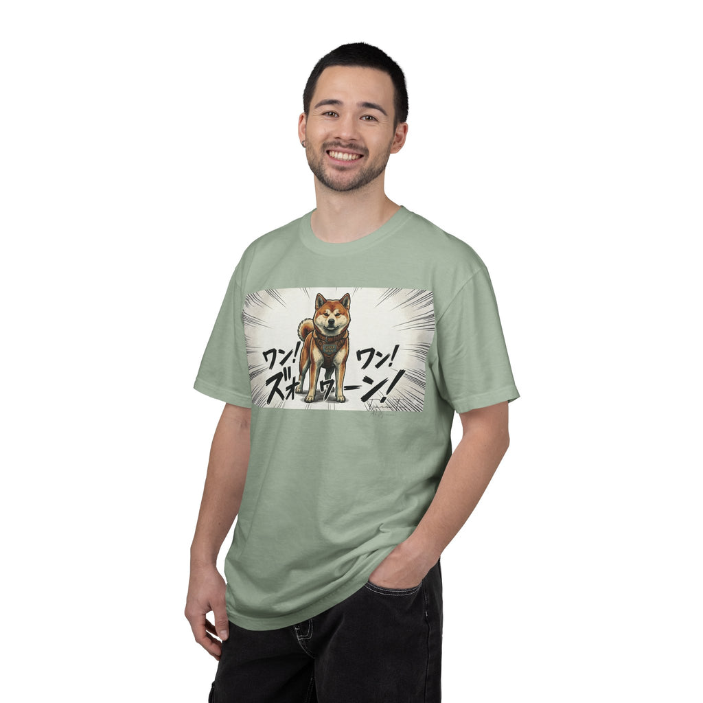 Hachikō Manga Garment-Dyed T-Shirt – Timeless Loyalty in Style 🐾