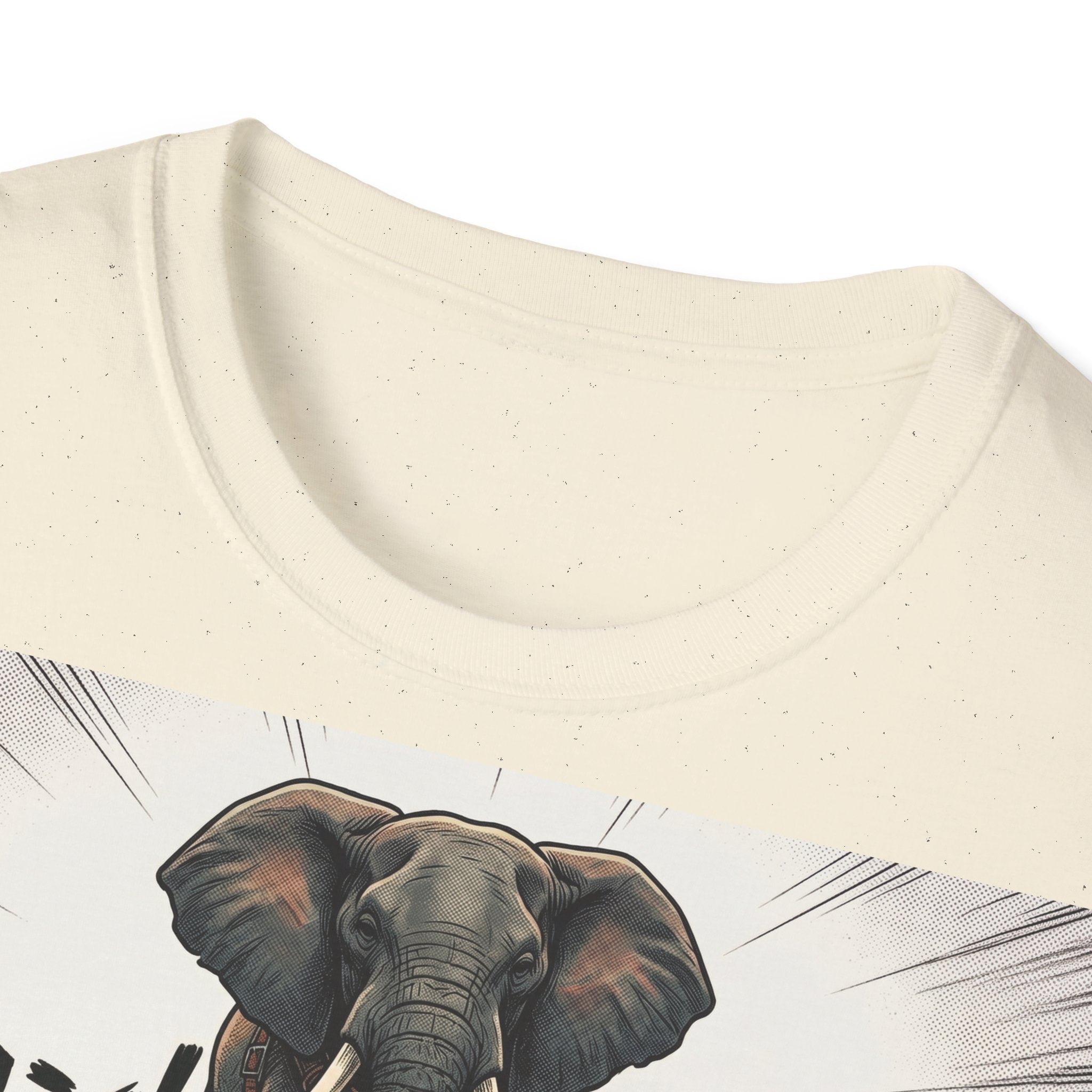 TRUCUTU Manga Elephant Softstyle T-Shirt – Japanese Anime Streetwear