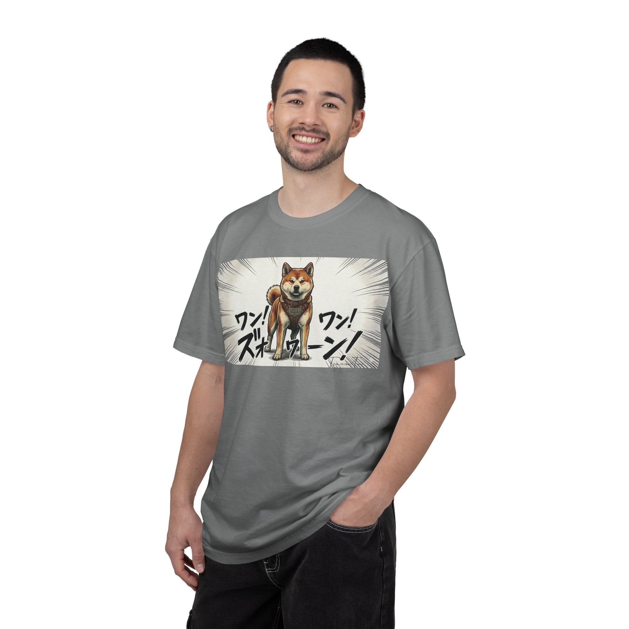 Hachikō Manga Garment-Dyed T-Shirt – Timeless Loyalty in Style 🐾