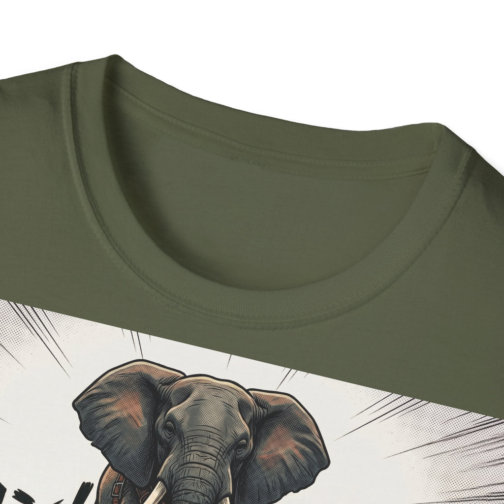 TRUCUTU Manga Elephant Softstyle T-Shirt – Japanese Anime Streetwear