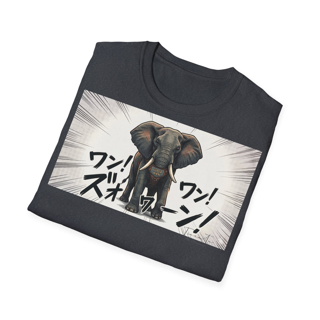 TRUCUTU Manga Elephant Softstyle T-Shirt – Japanese Anime Streetwear