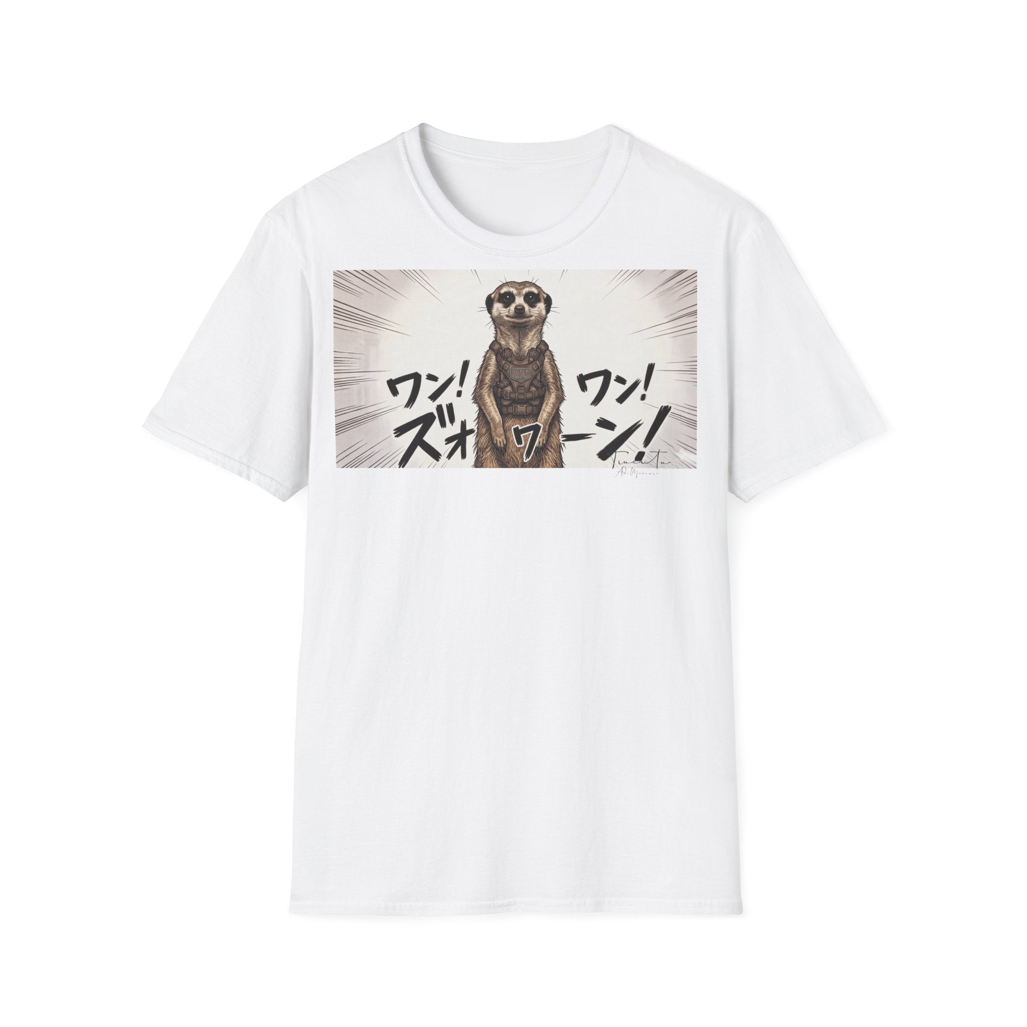 TRUCUTU Manga Meerkat Softstyle T-Shirt – Japanese Anime Streetwear