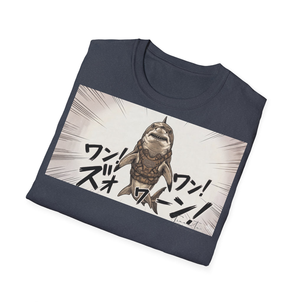 TRUCUTU Manga Shark Softstyle T-Shirt – Japanese Anime Streetwear