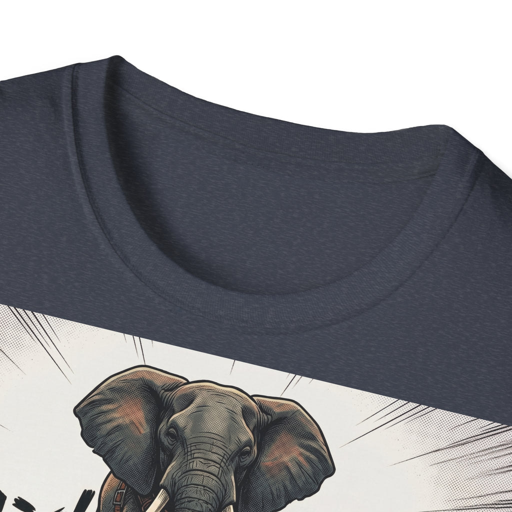 TRUCUTU Manga Elephant Softstyle T-Shirt – Japanese Anime Streetwear