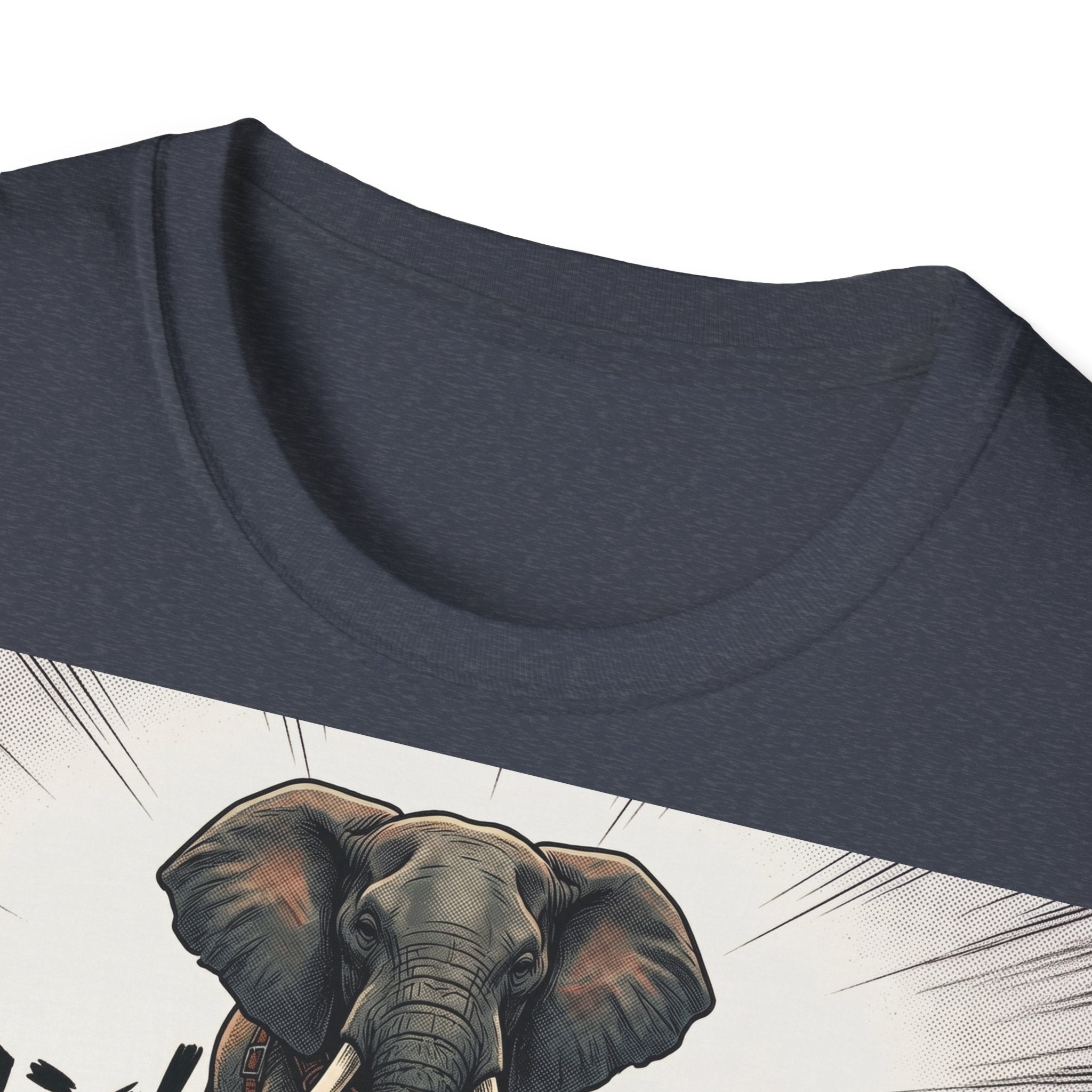 TRUCUTU Manga Elephant Softstyle T-Shirt – Japanese Anime Streetwear