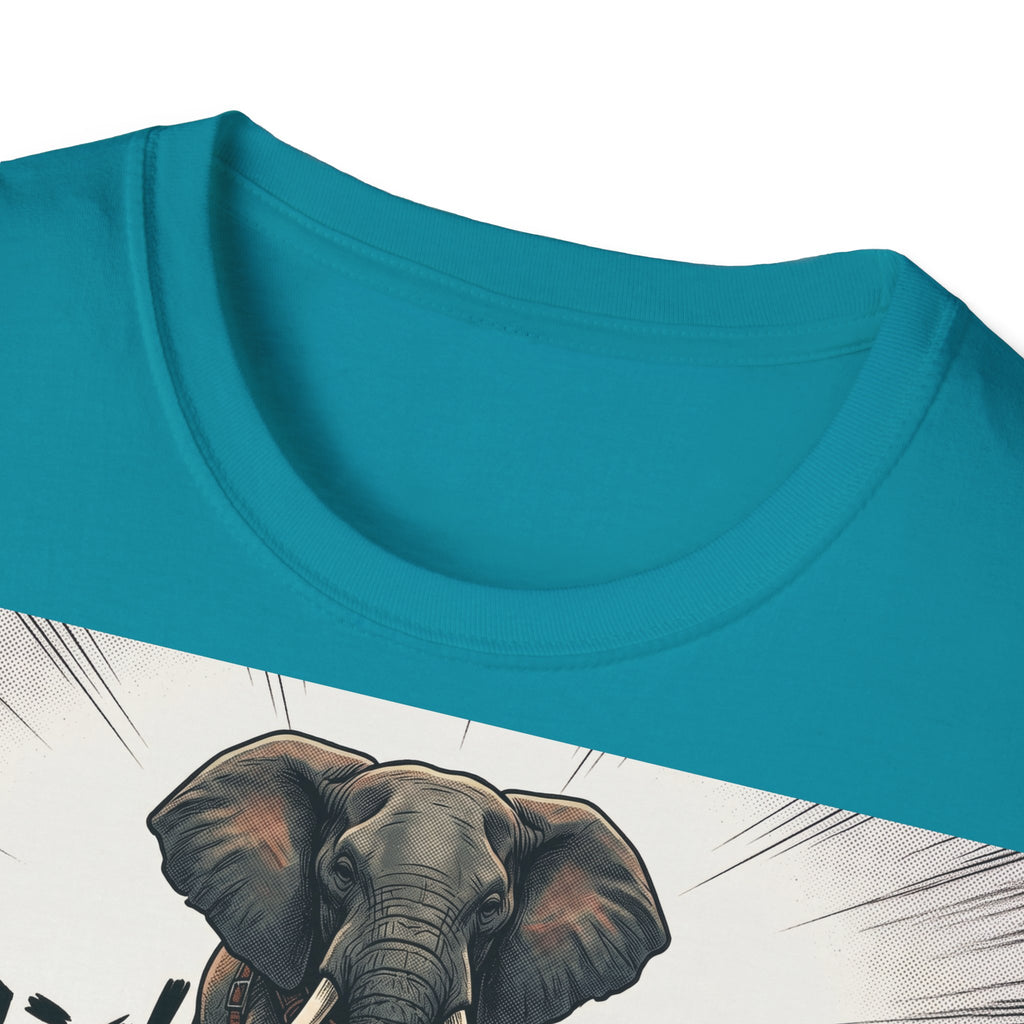 TRUCUTU Manga Elephant Softstyle T-Shirt – Japanese Anime Streetwear