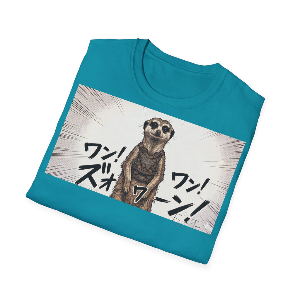 TRUCUTU Manga Meerkat Softstyle T-Shirt – Japanese Anime Streetwear