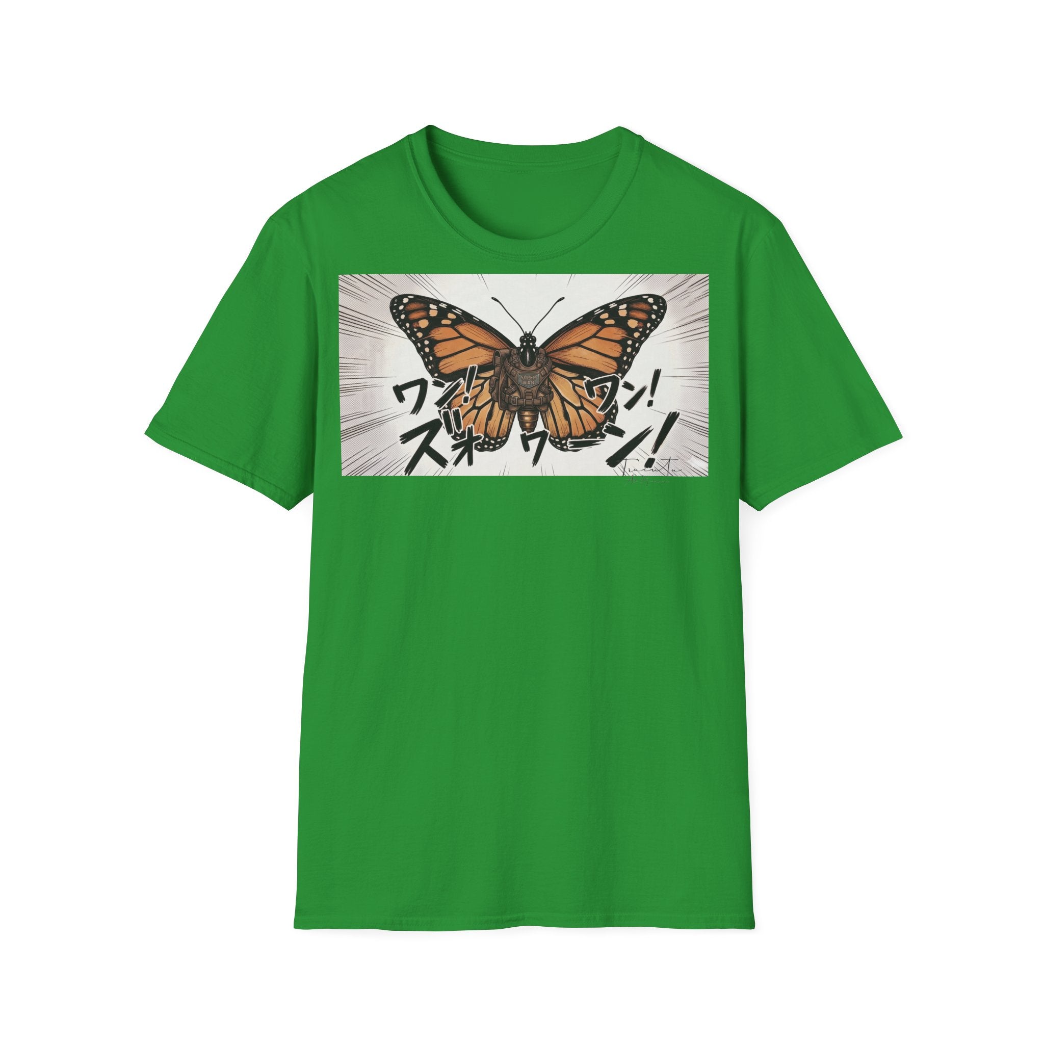 TRUCUTU Manga Butterfly Softstyle T-Shirt – Japanese Anime Streetwear