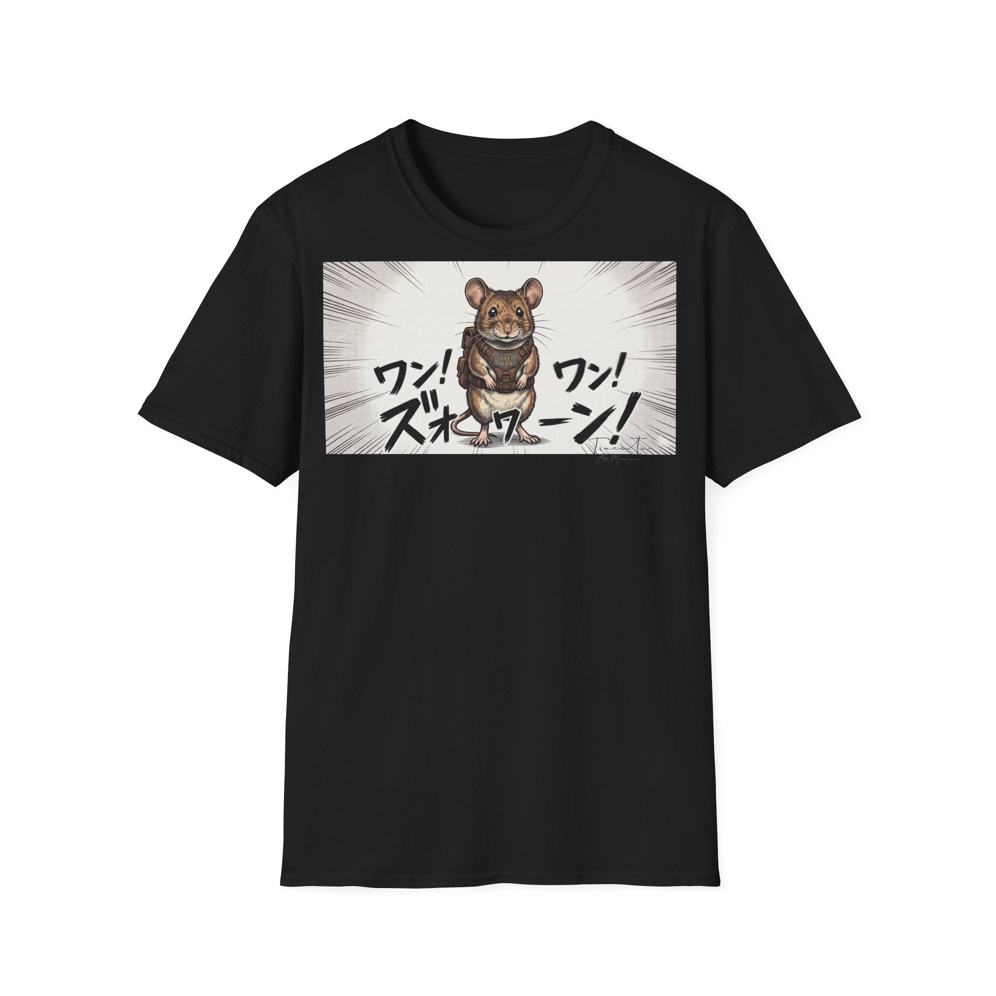 TRUCUTU Manga Mouse Softstyle T-Shirt – Japanese Anime Streetwear