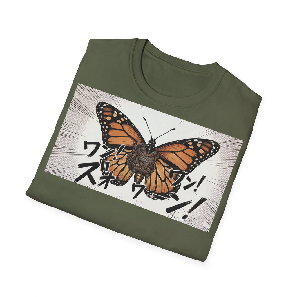 TRUCUTU Manga Butterfly Softstyle T-Shirt – Japanese Anime Streetwear