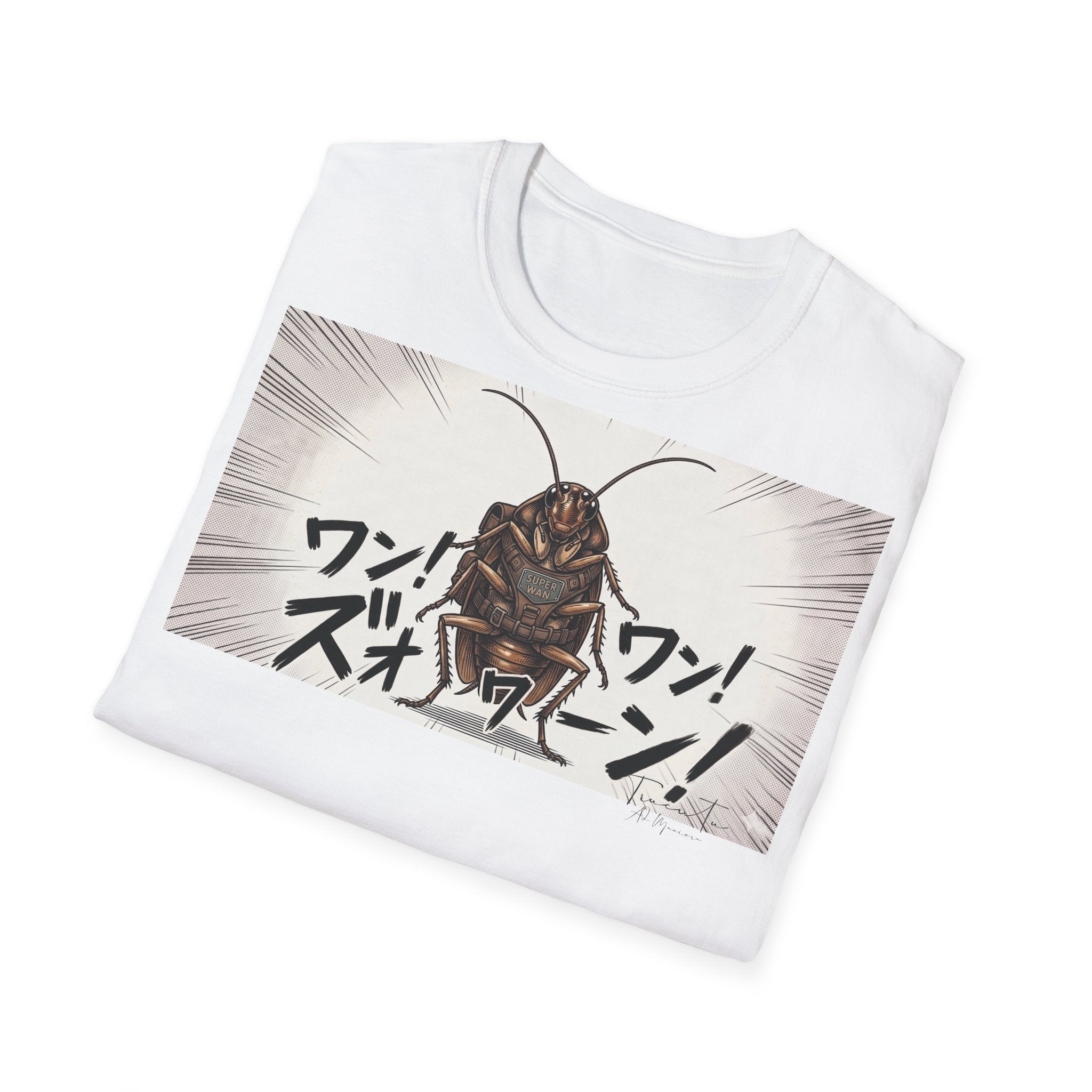 TRUCUTU Manga Cockroach Softstyle T-Shirt – Japanese Anime Streetwear